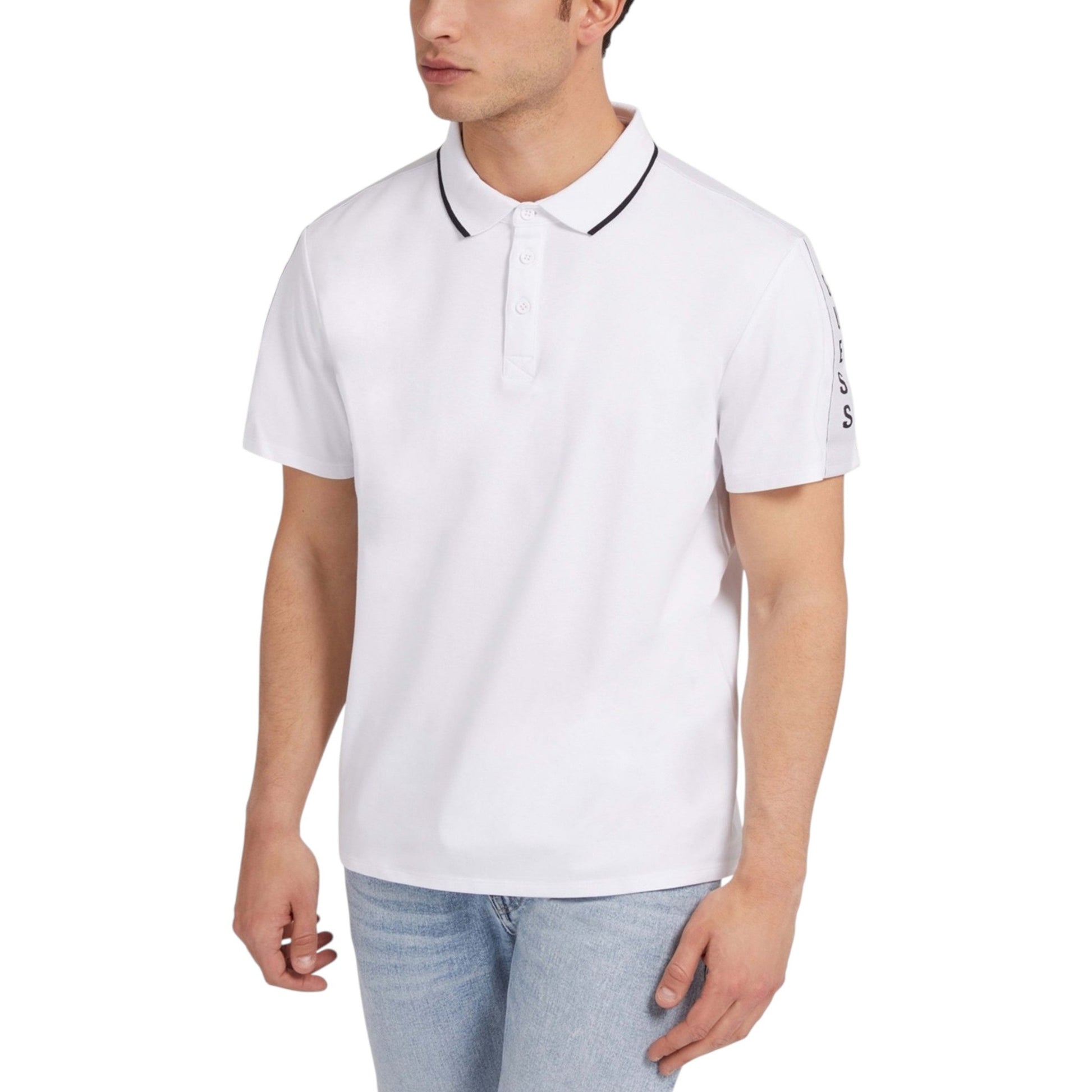 Men's Colorblocked Top,White