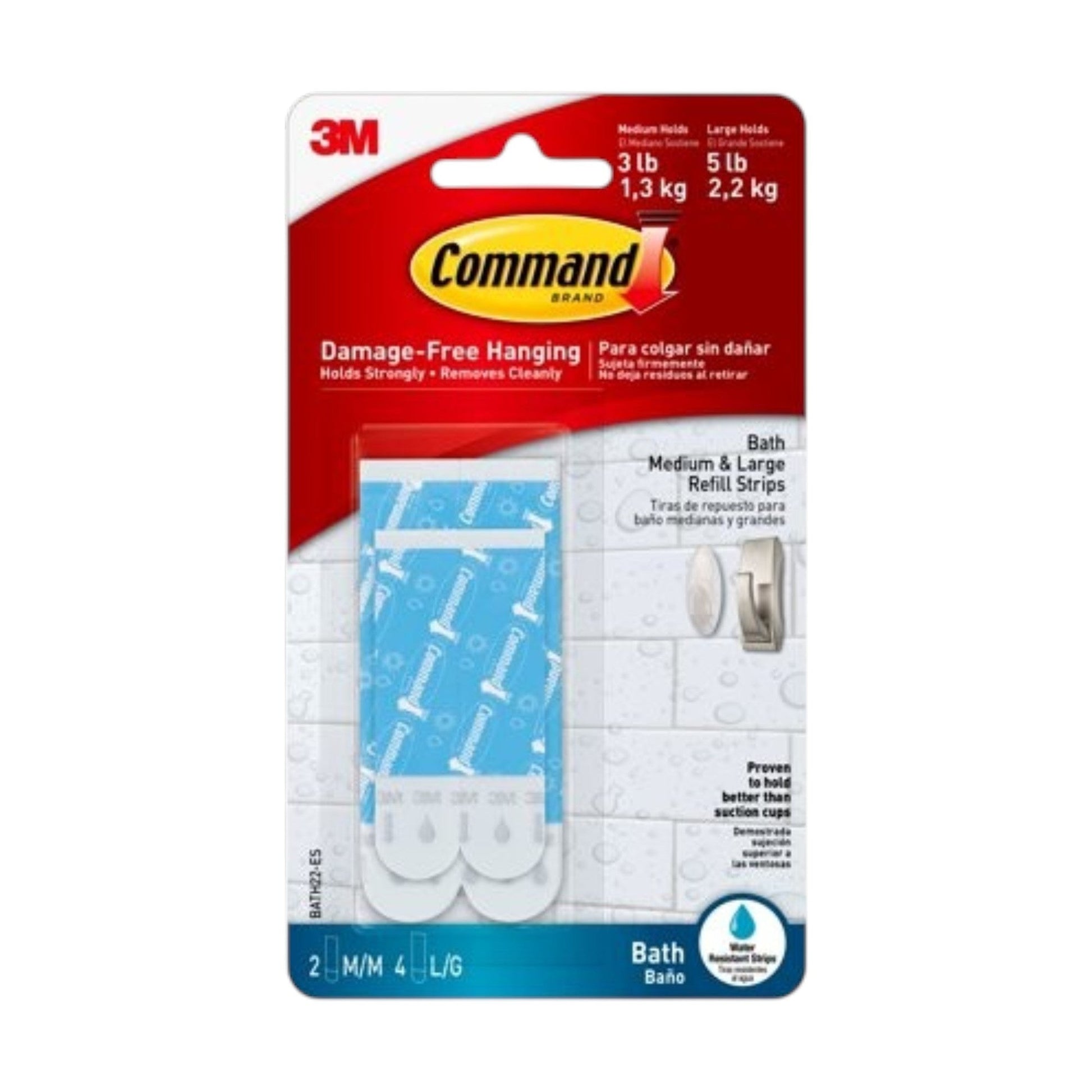 Bath Water-Resistant Refill Strips