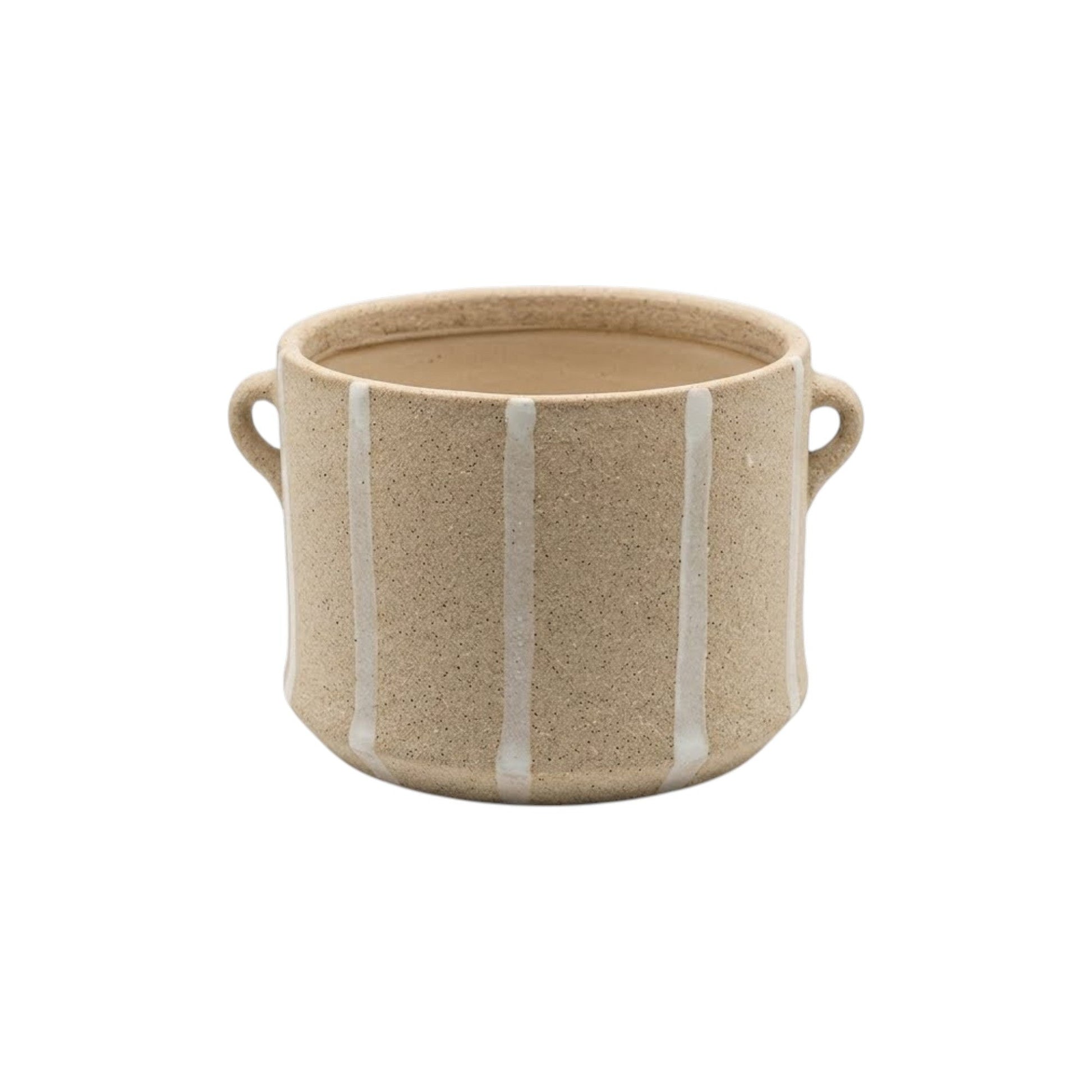 Ceramic Handle Cachepot Planter