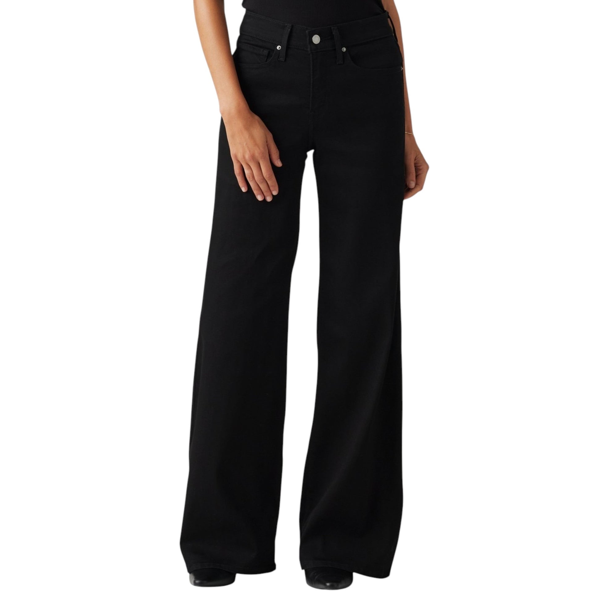Women's Plain Jeans,Black