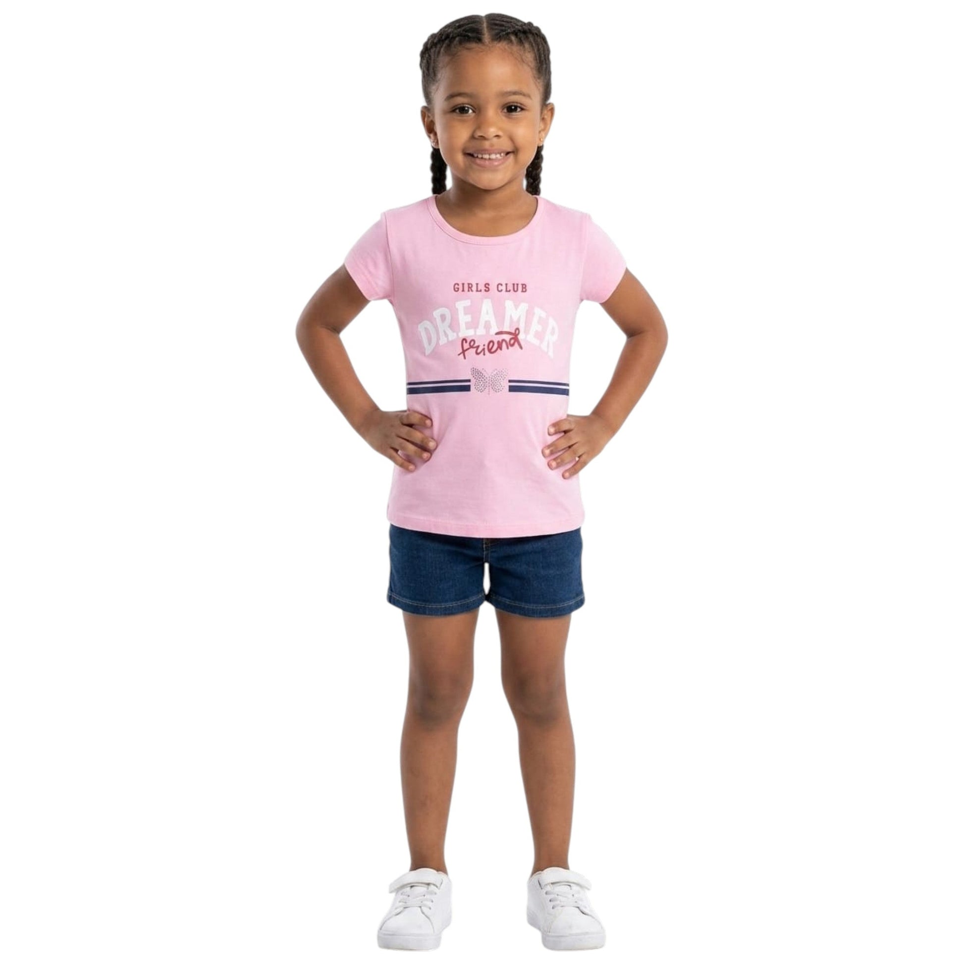 Kids Girl's Printed Top,Pink