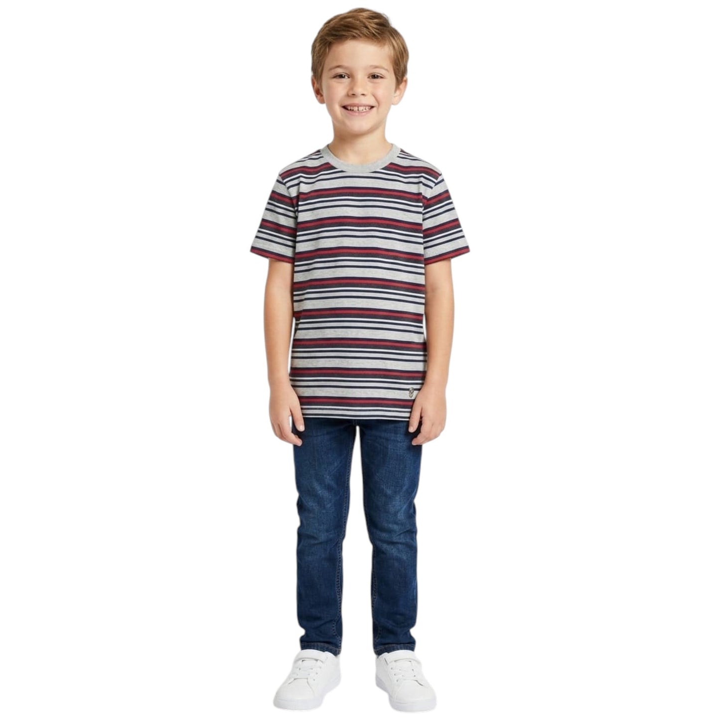 Kids Boy's Striped Top,Multi