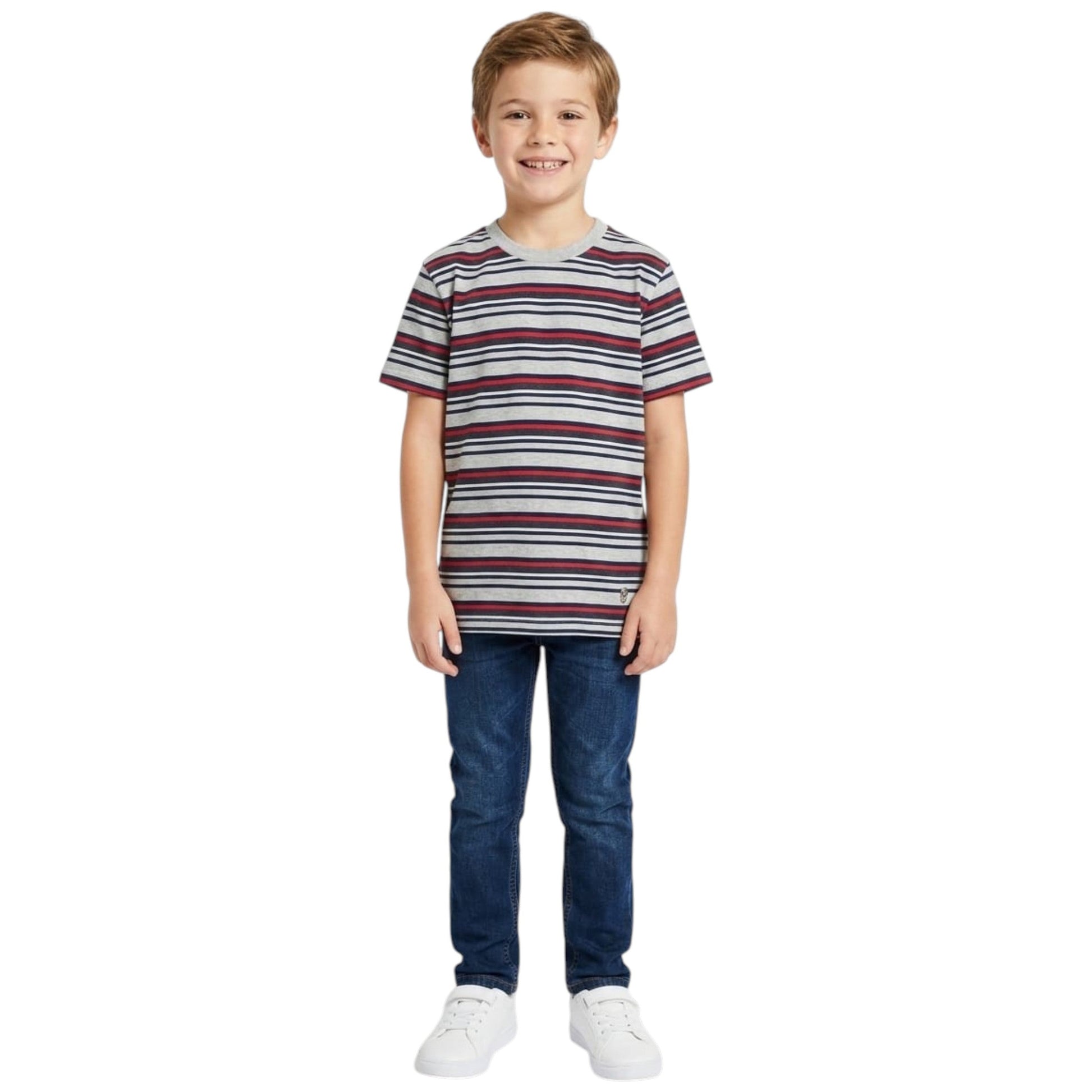 Kids Boy's Striped Top,Multi