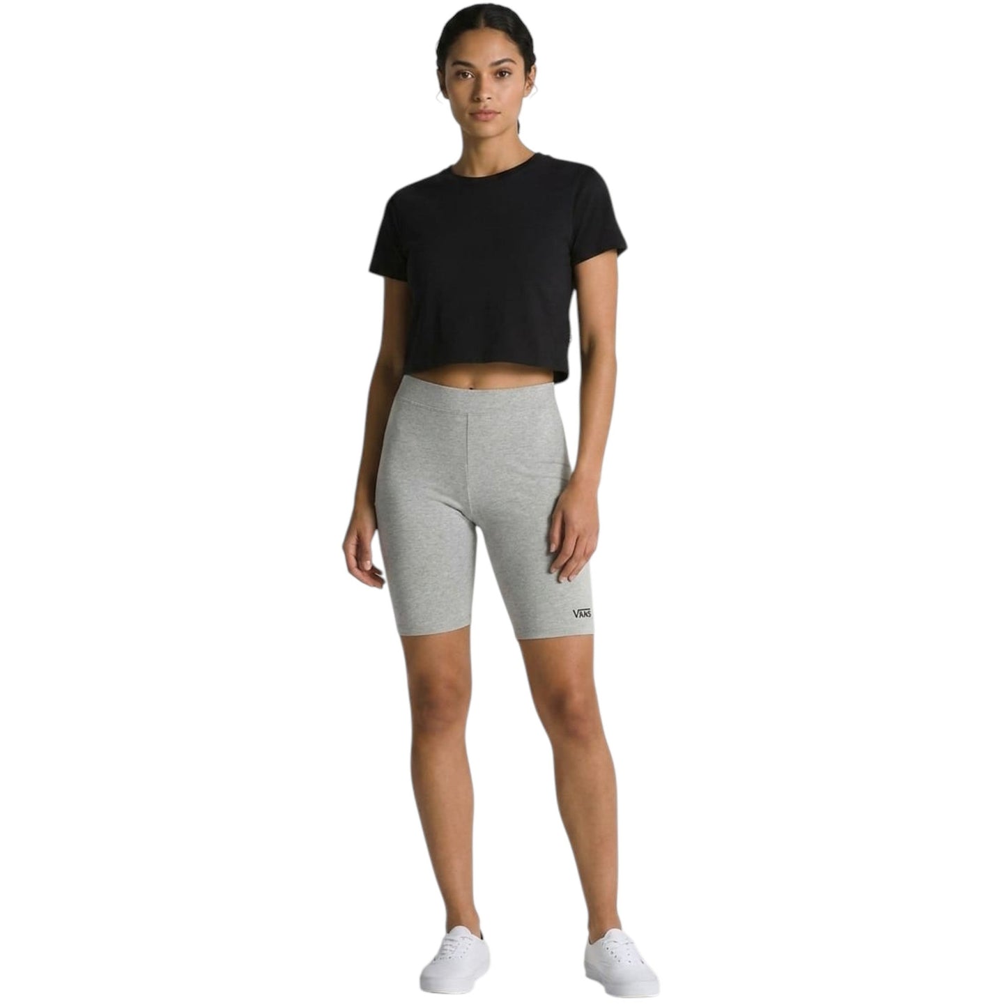 Women's Brand Logo Printed Short Legging,Grey