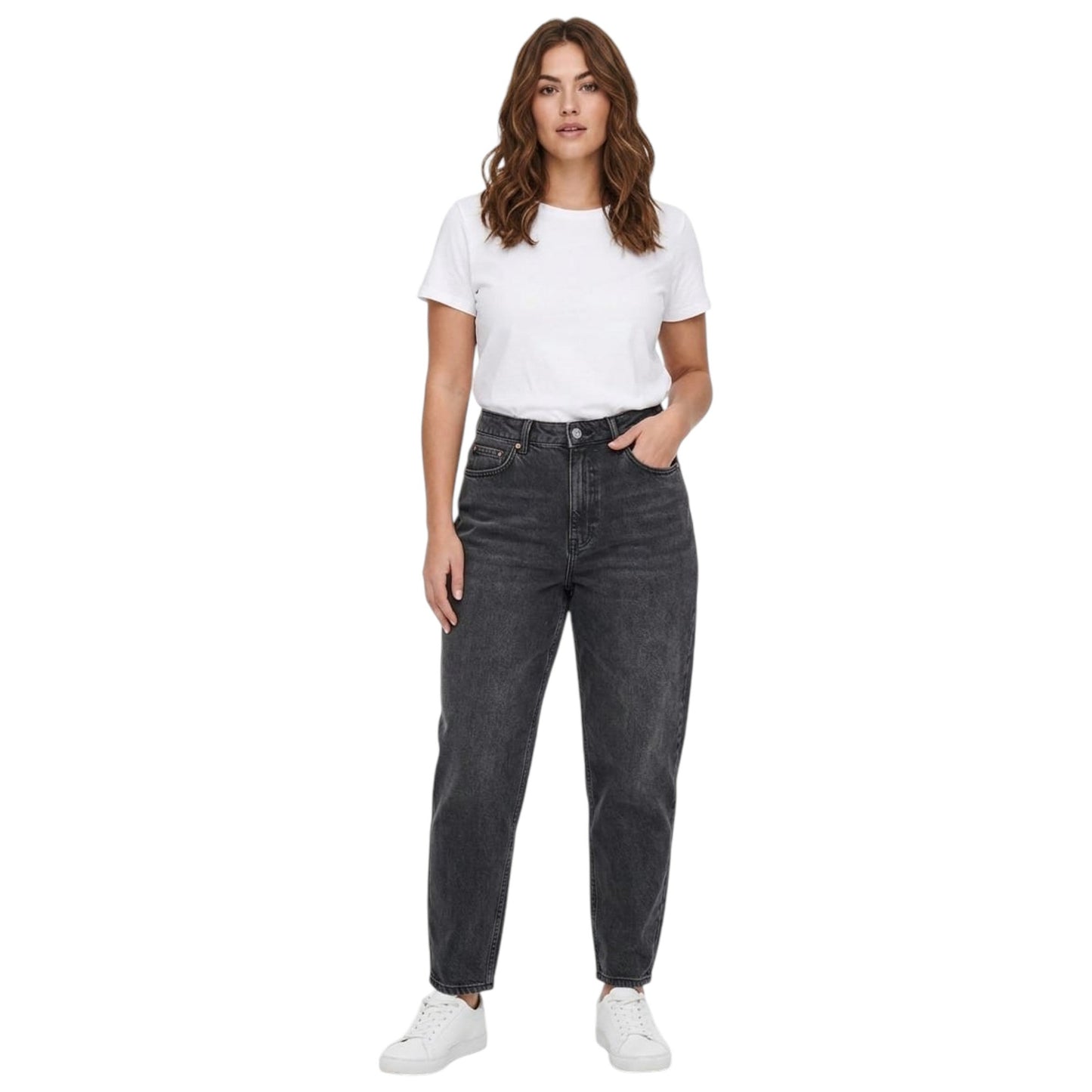 Women's Plain Solid Jeans,Dark Grey