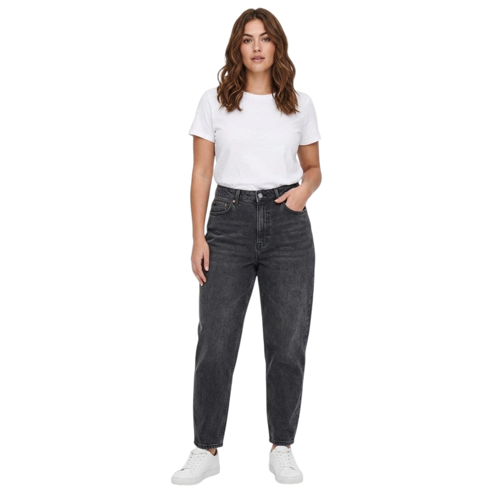 Women's Plain Solid Jeans,Dark Grey