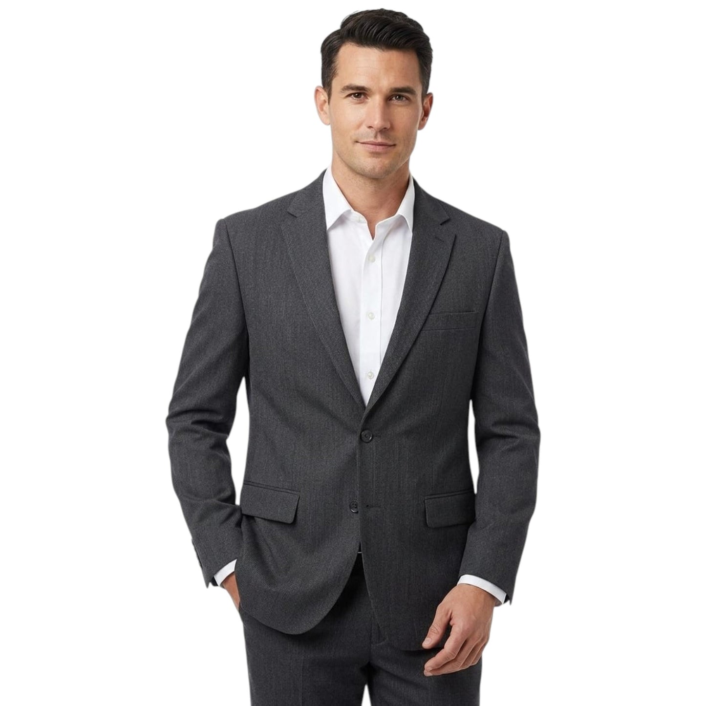 Men's Plain Solid Blazer,Dark Grey