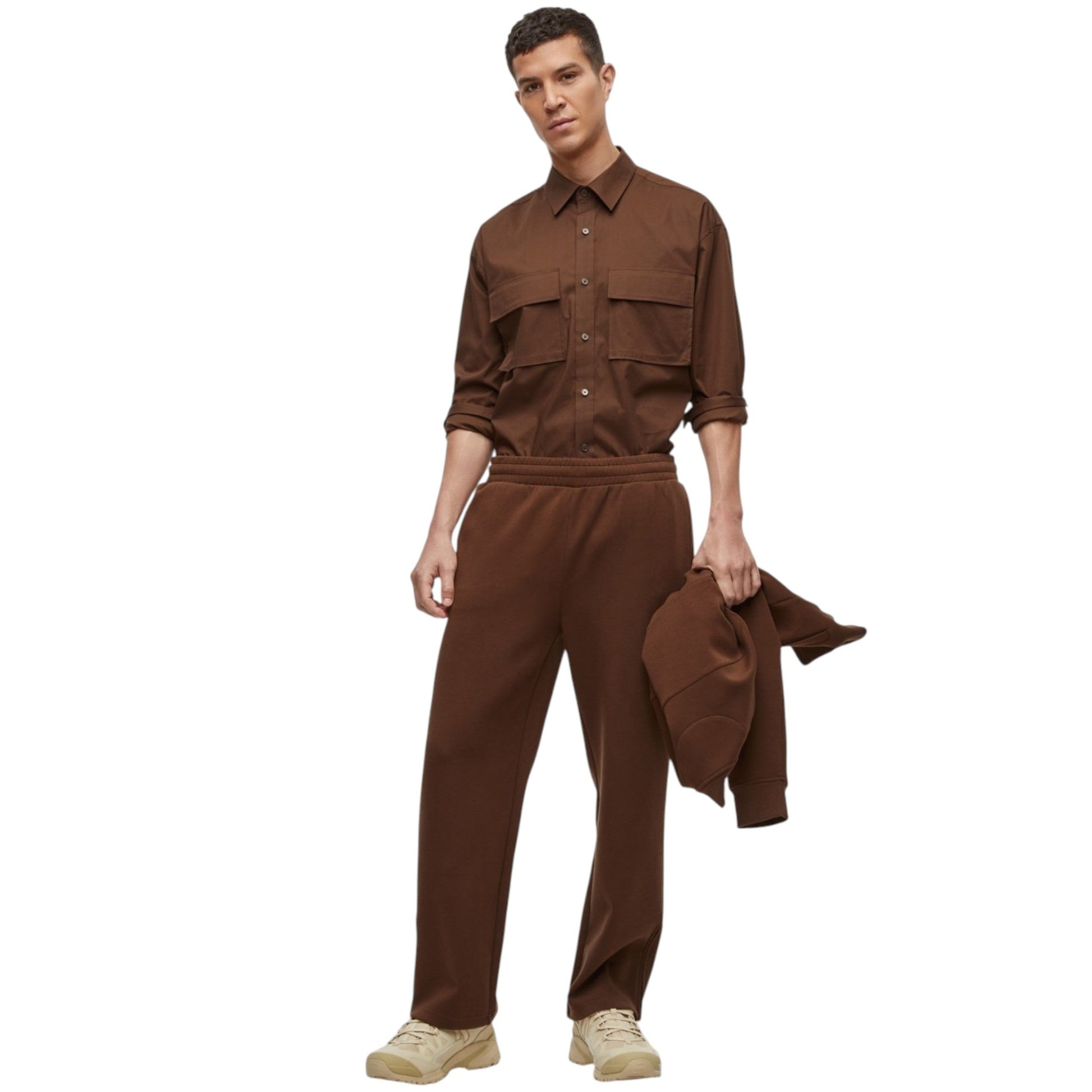 Men's Plain solid Pant,Brown