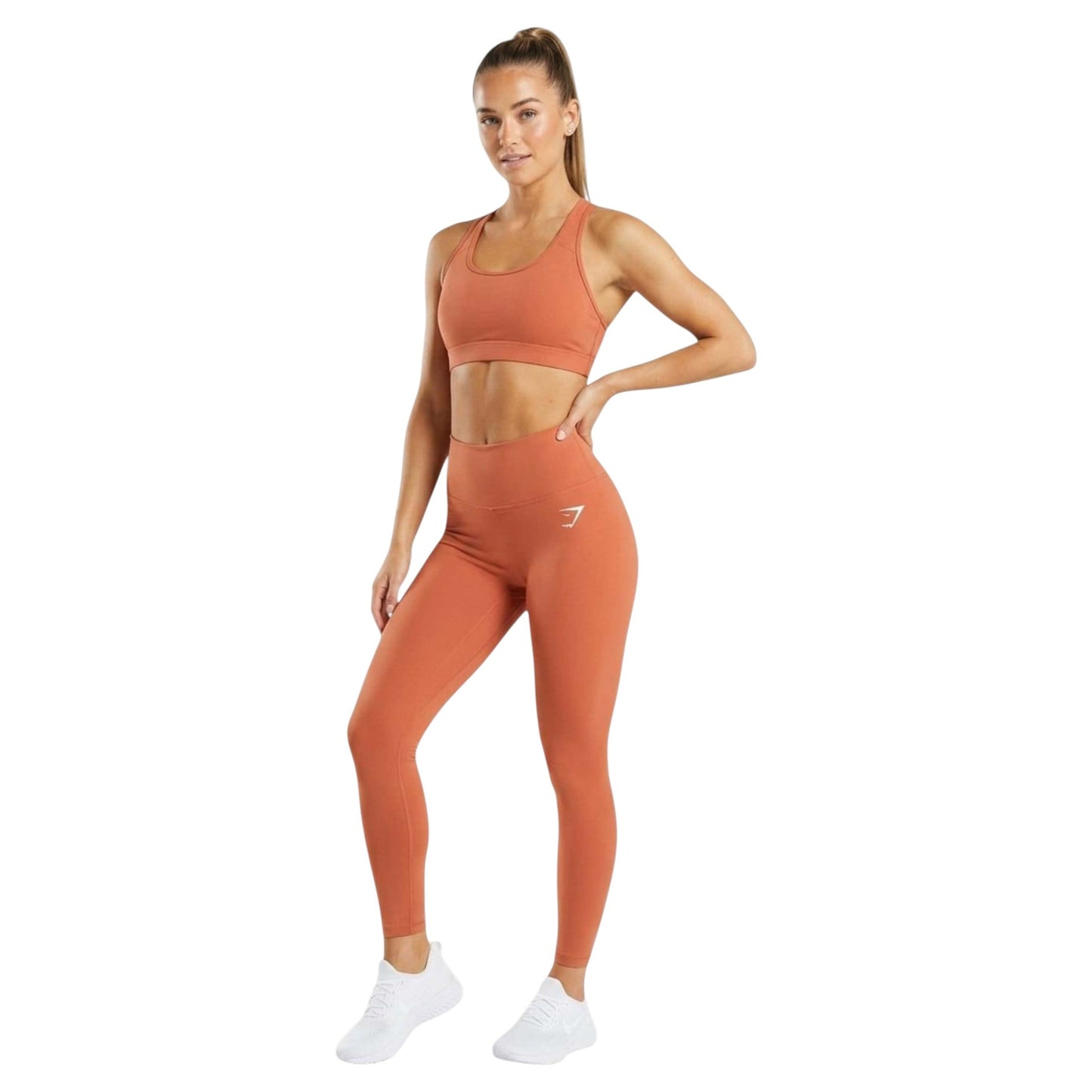 Women's Brand Logo Printed Legging,Coral