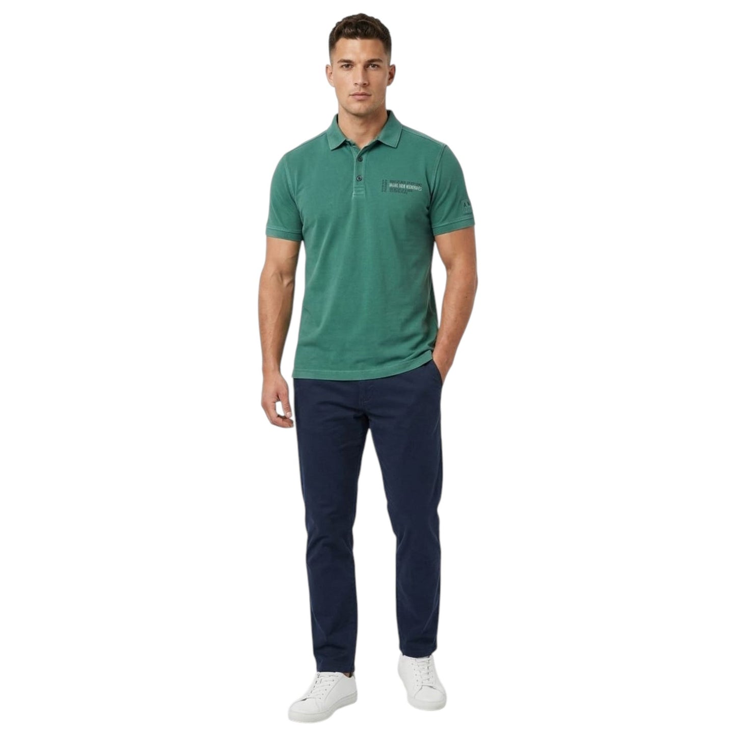 Men's Printed Top,Green