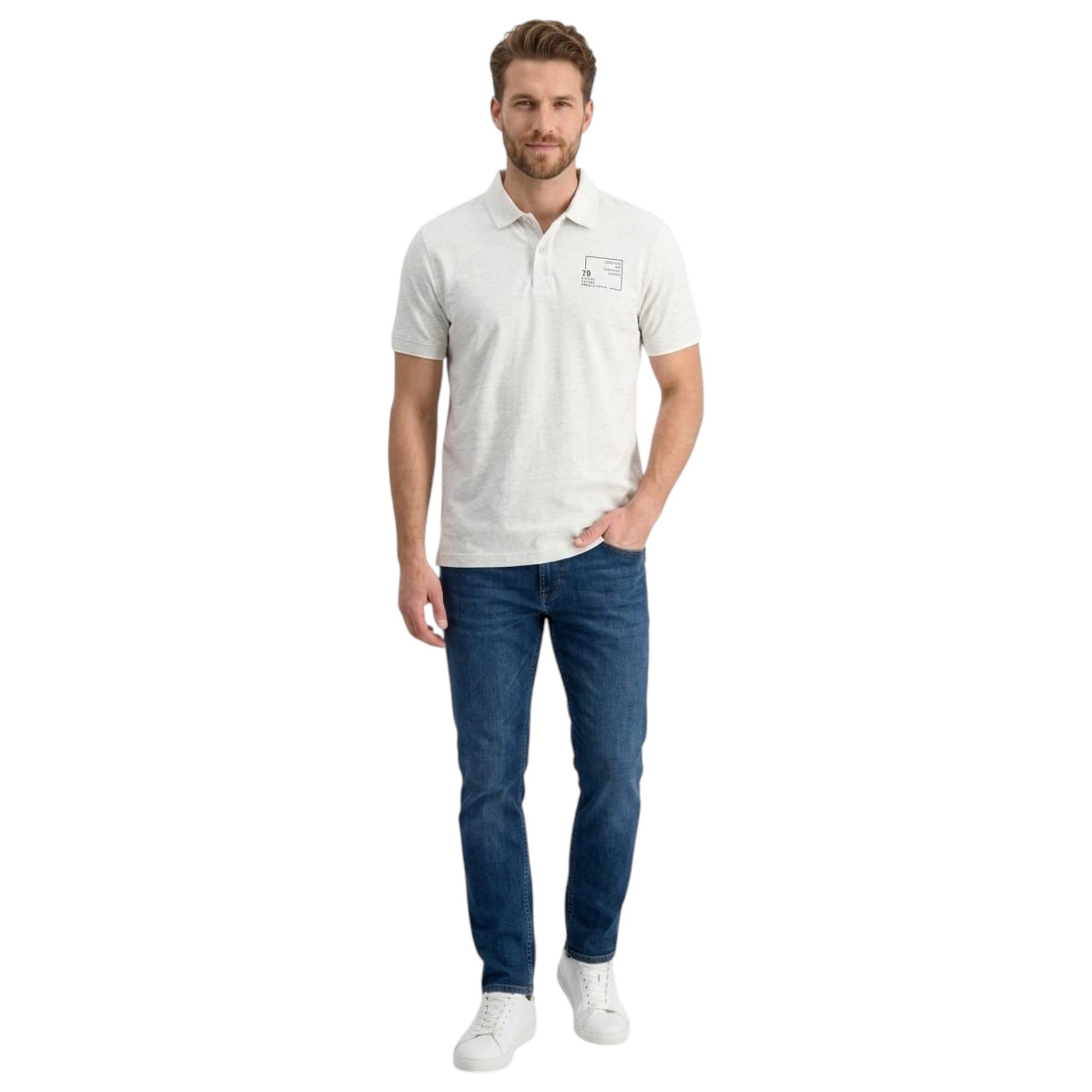 Men's Printed Top,Light Grey