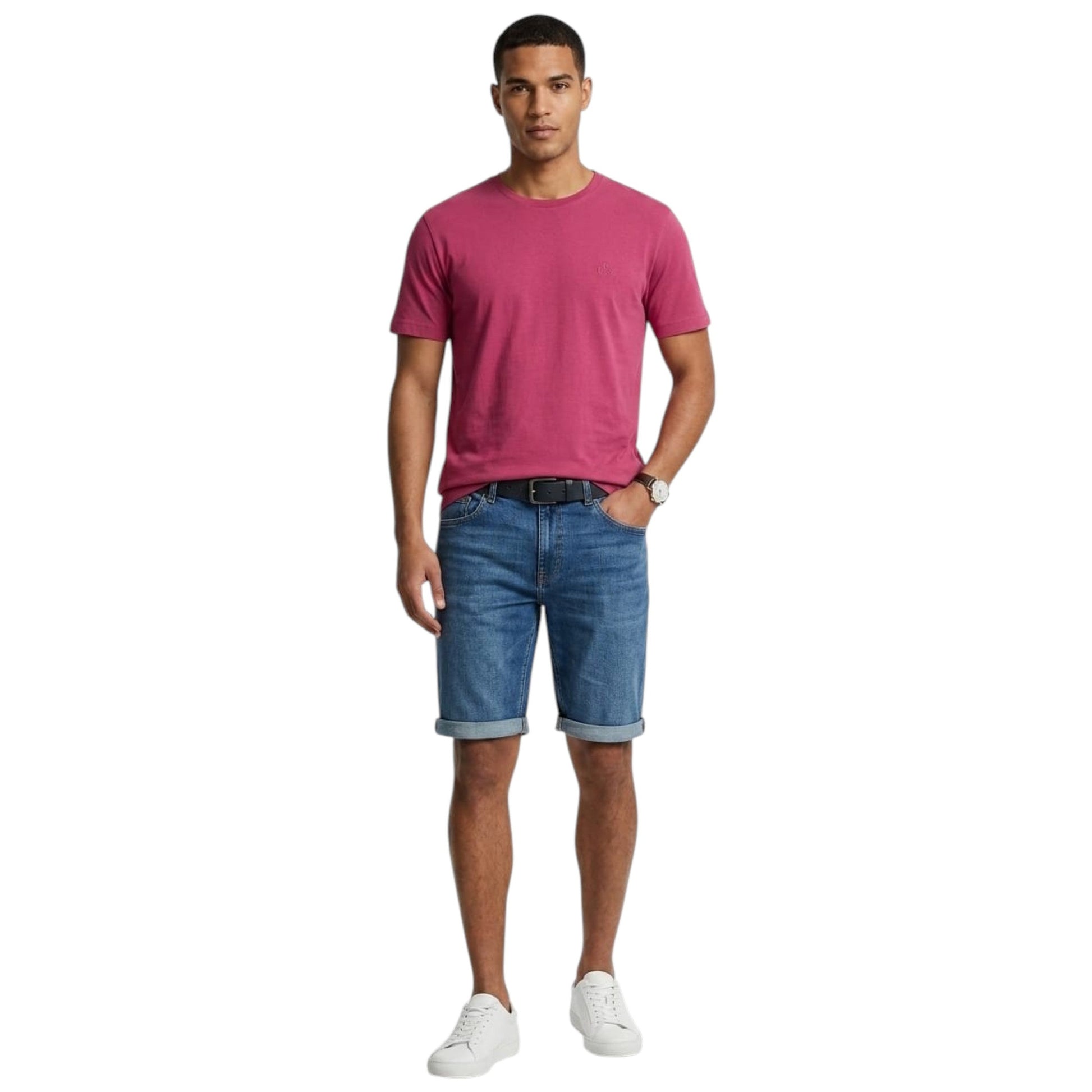 Men's Plain Solid Top,Burgundy