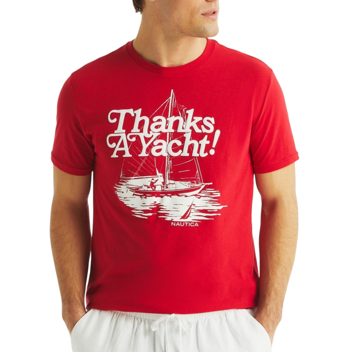 Men's Printed Top,Red