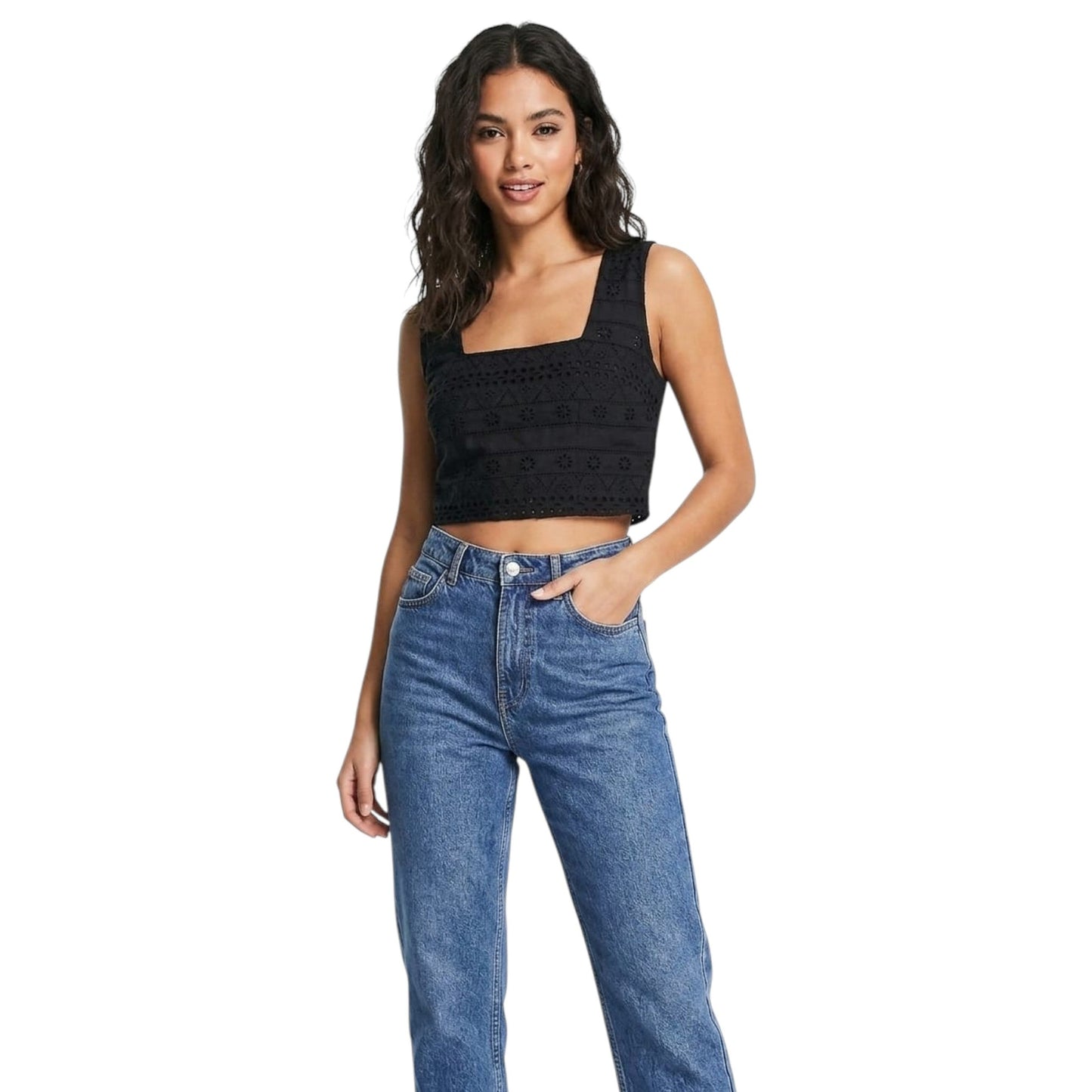 Women's Textured Top,Black