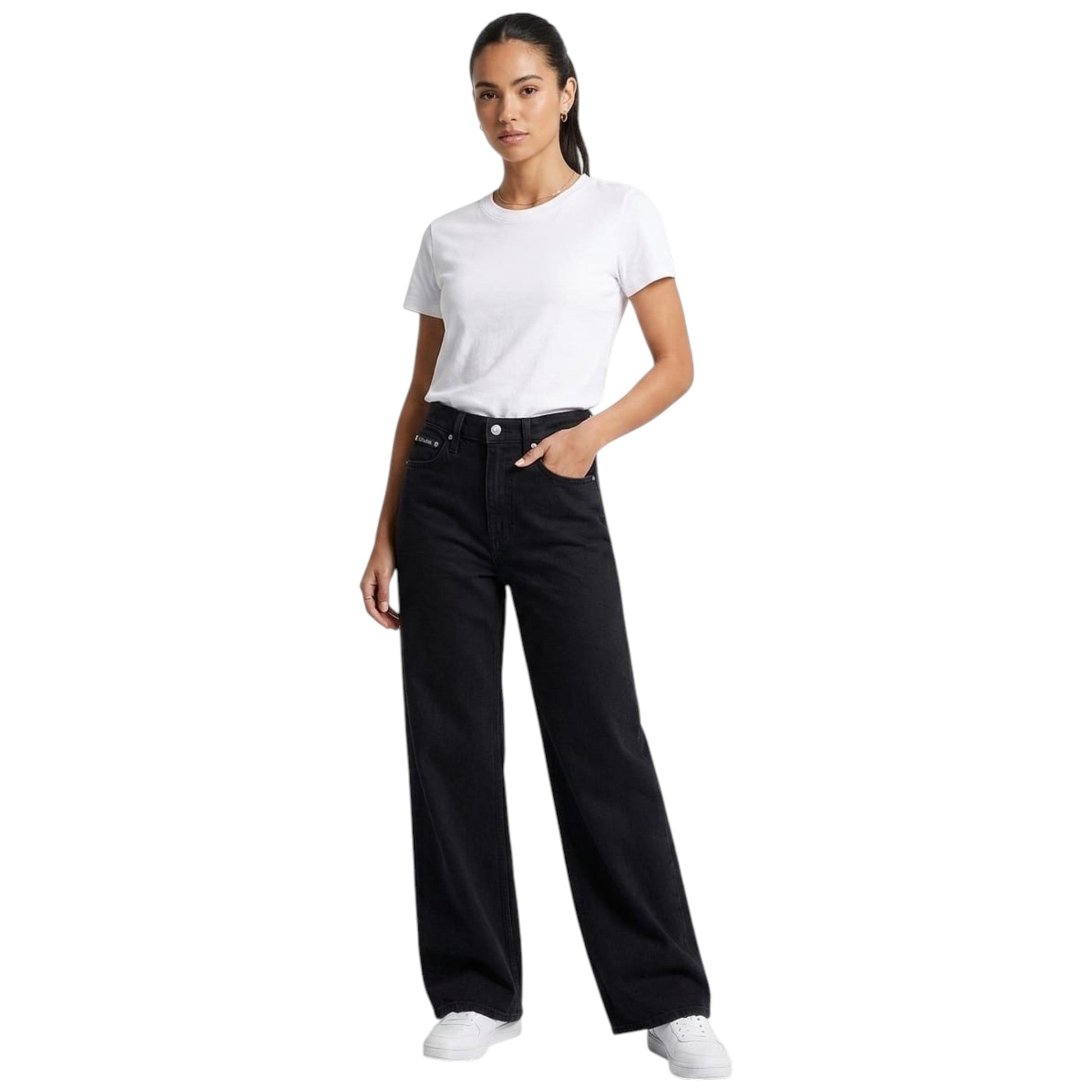 Women's Plain Jeans,Black