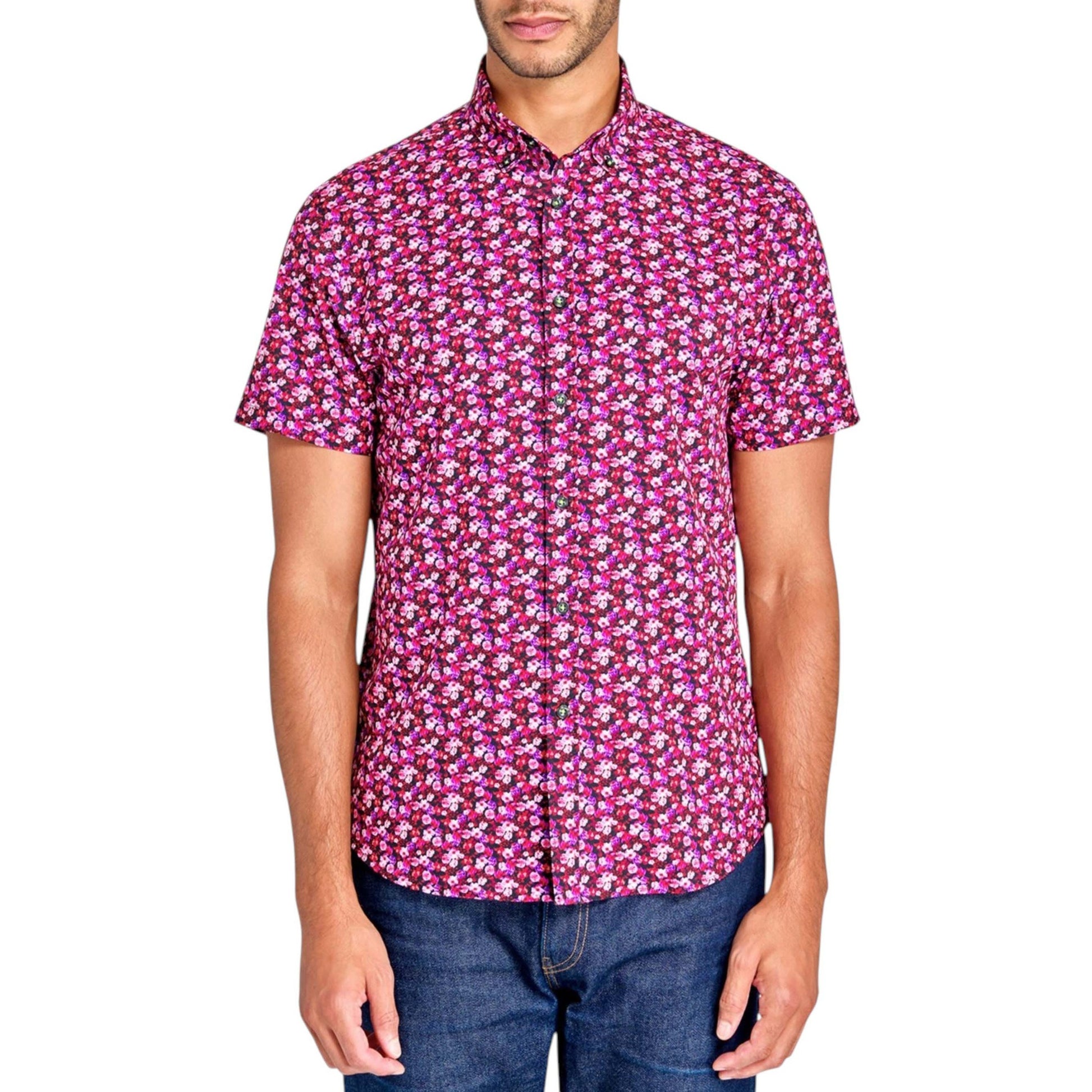 Men's Printed Dress Shirt,Multi