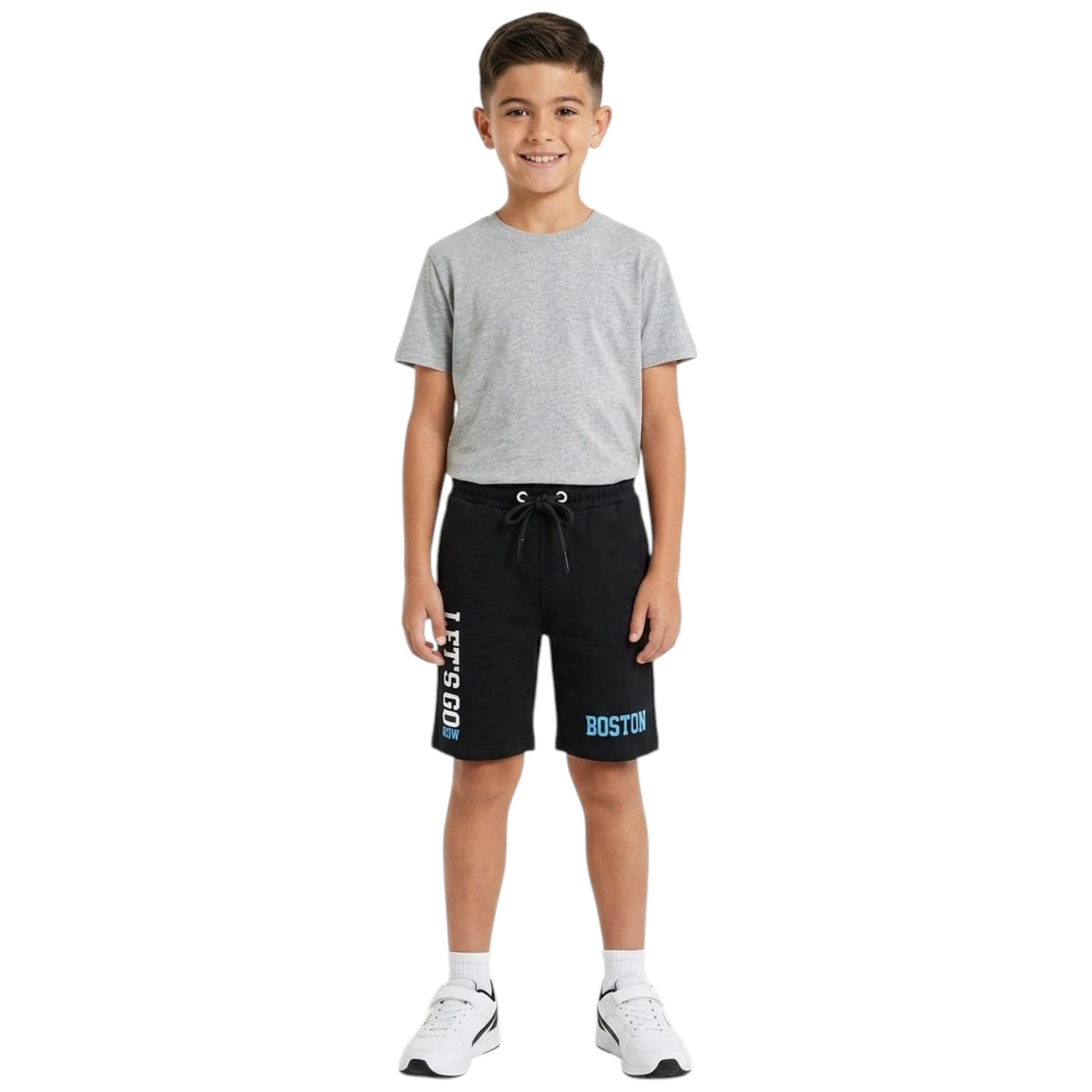 Kids Boy's Printed Short,Black