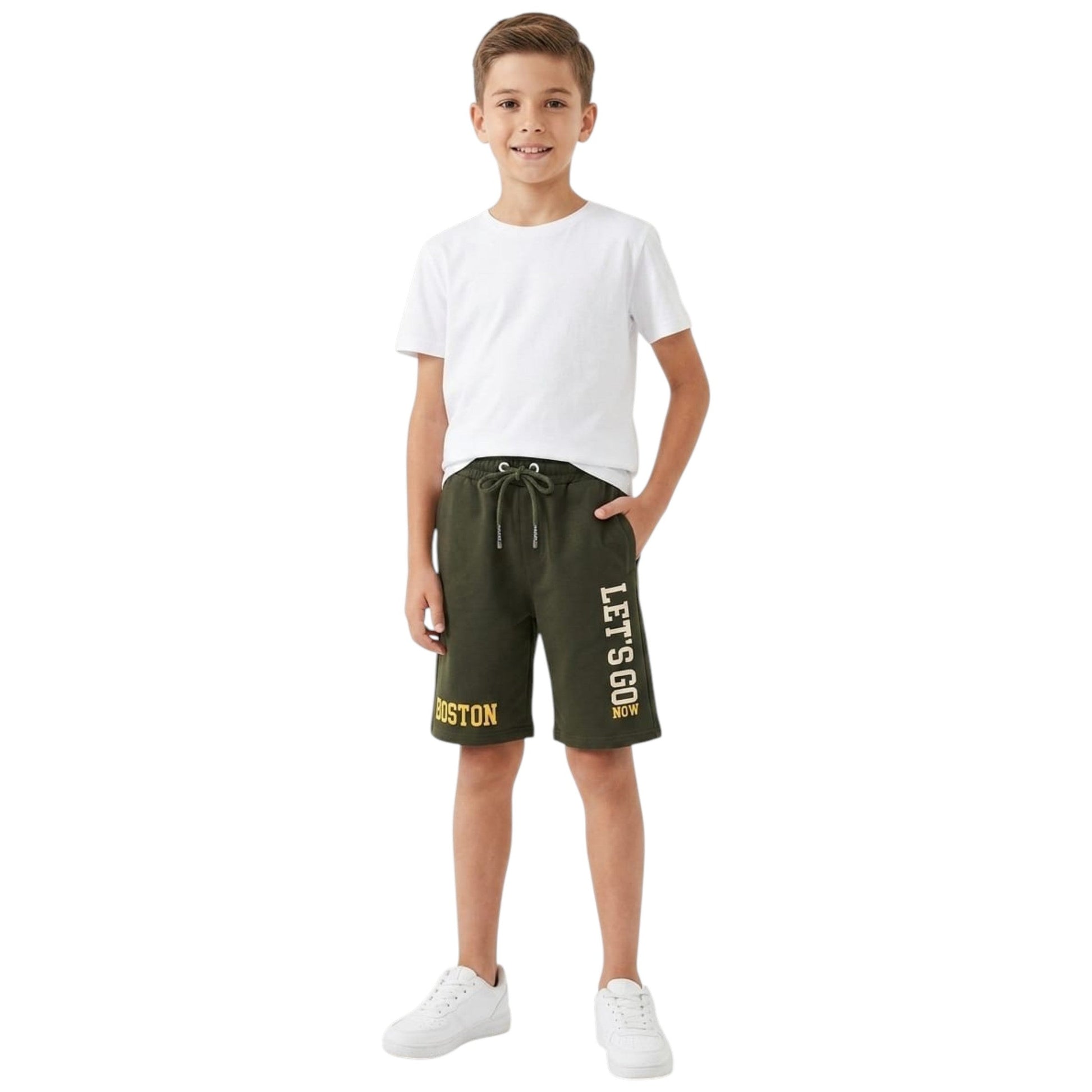 Kids Boy's Printed Short,Olive