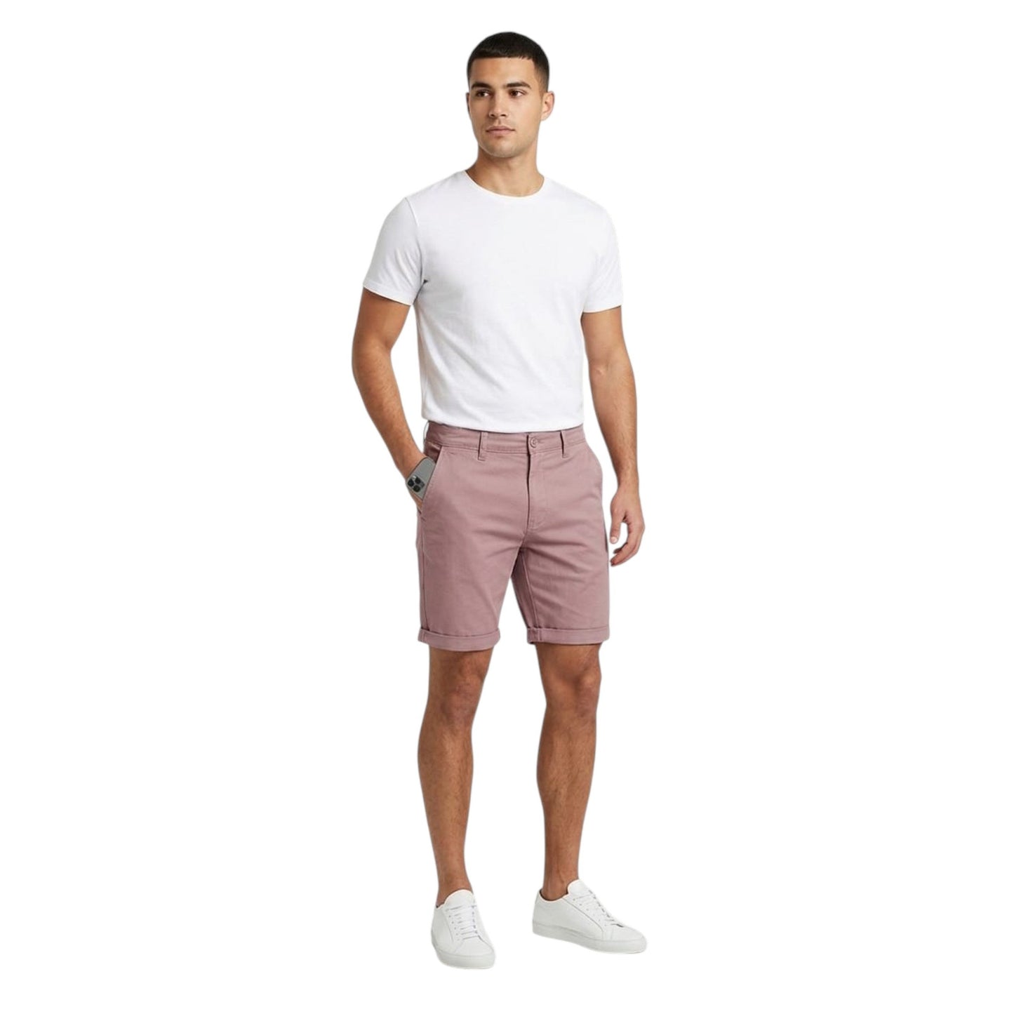 Men's Plain Short,Dusty Purple