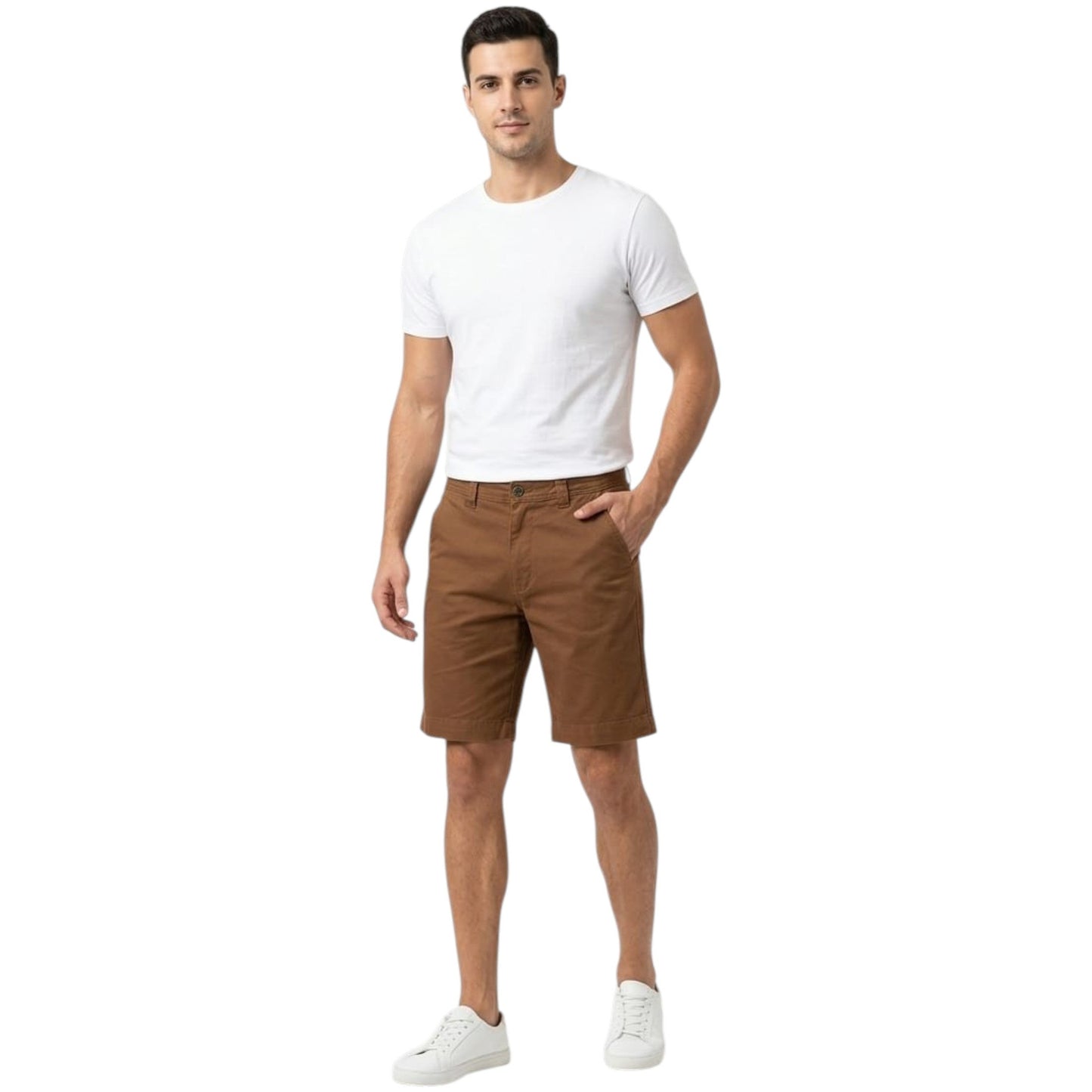 Men's Plain Short,Brown