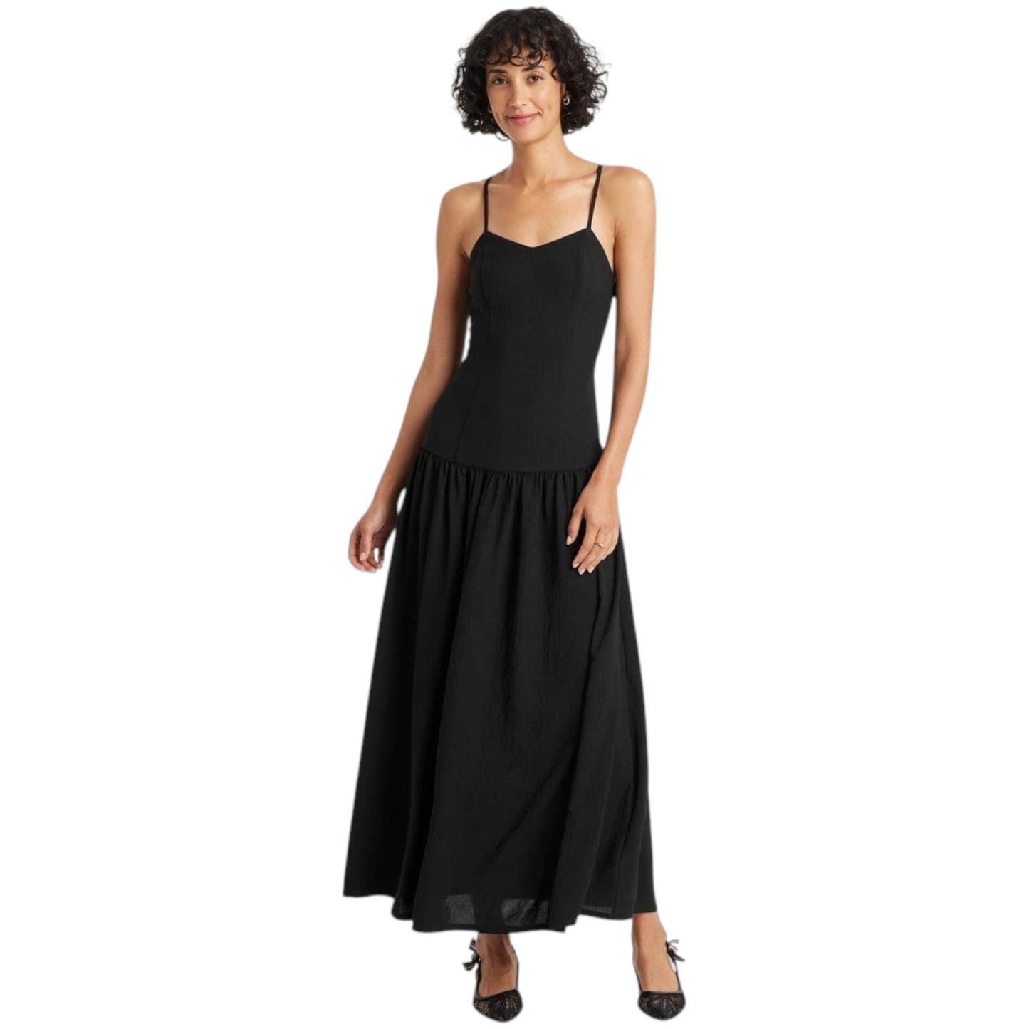 Women's Plain Dress,Black