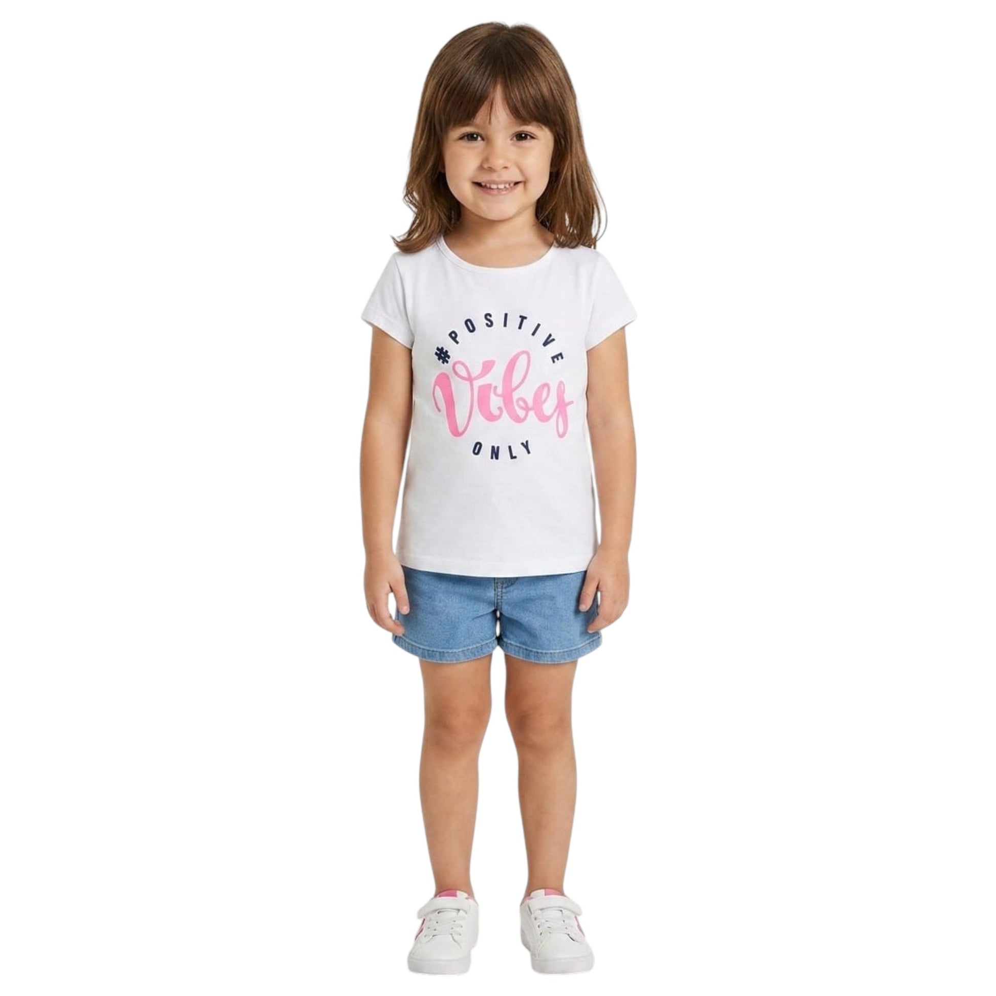 Kids Girl's Printed Top,White