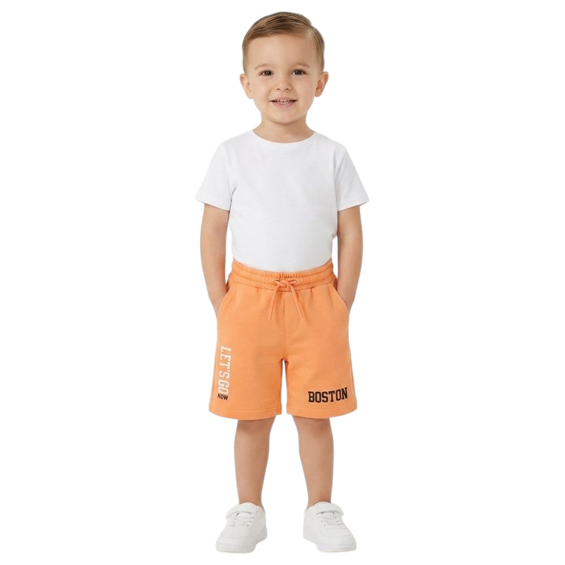 Kids Boy's Printed Short,Orange
