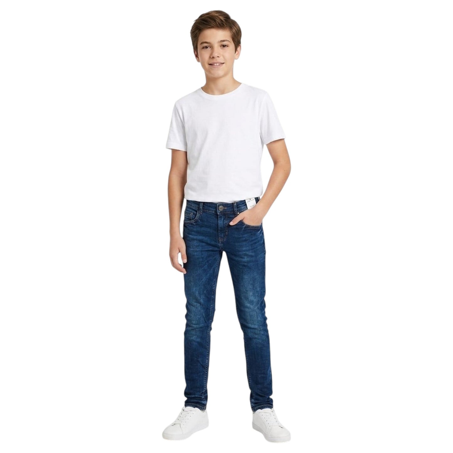 Kids Boy's Plain Jeans,Blue