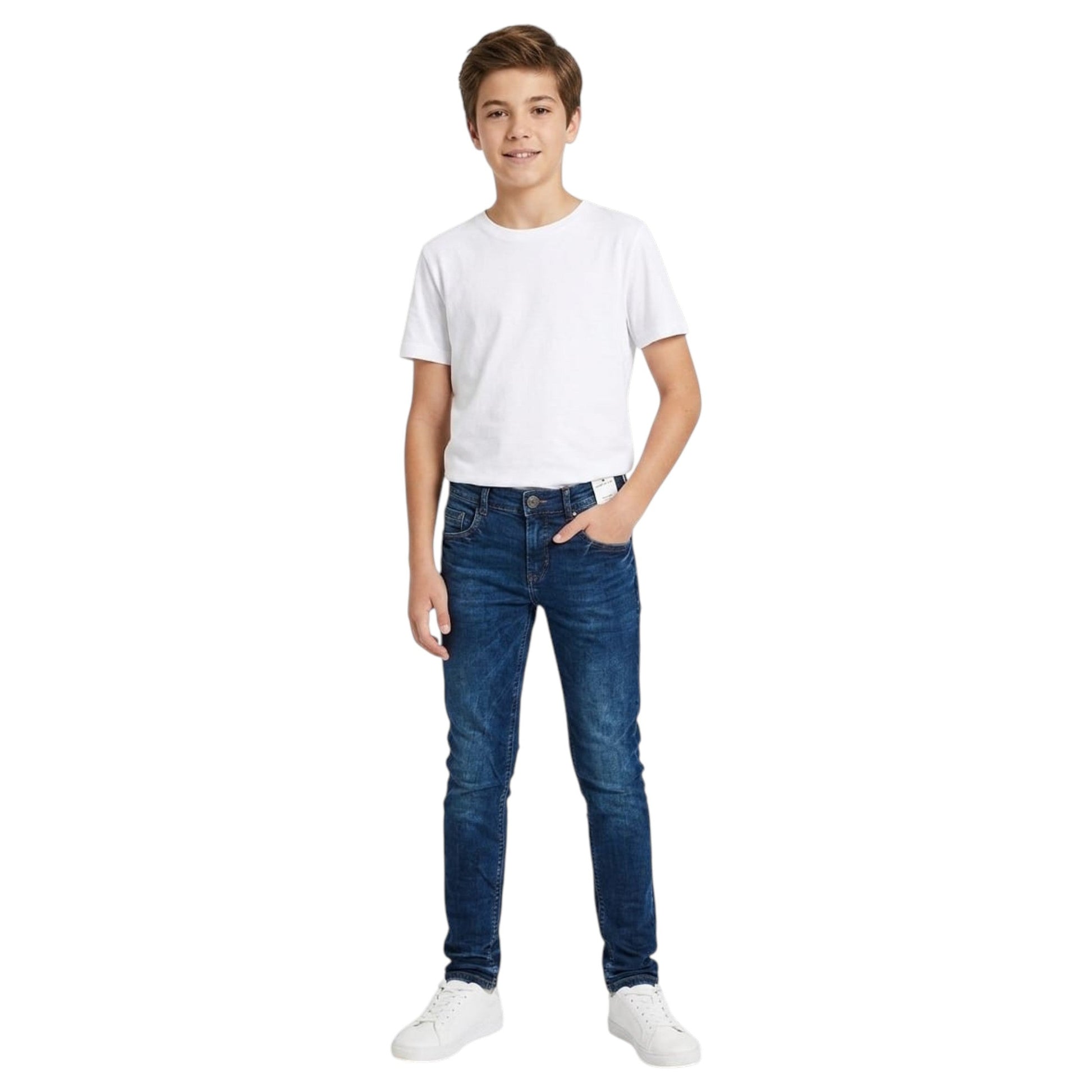 Kids Boy's Plain Jeans,Blue