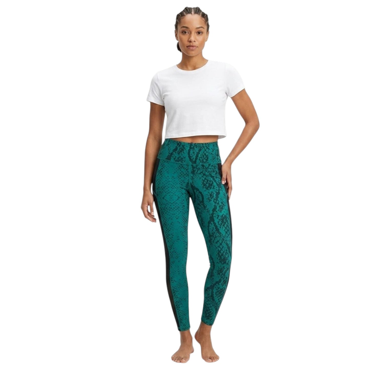 Women's Printed Legging,Turquoise