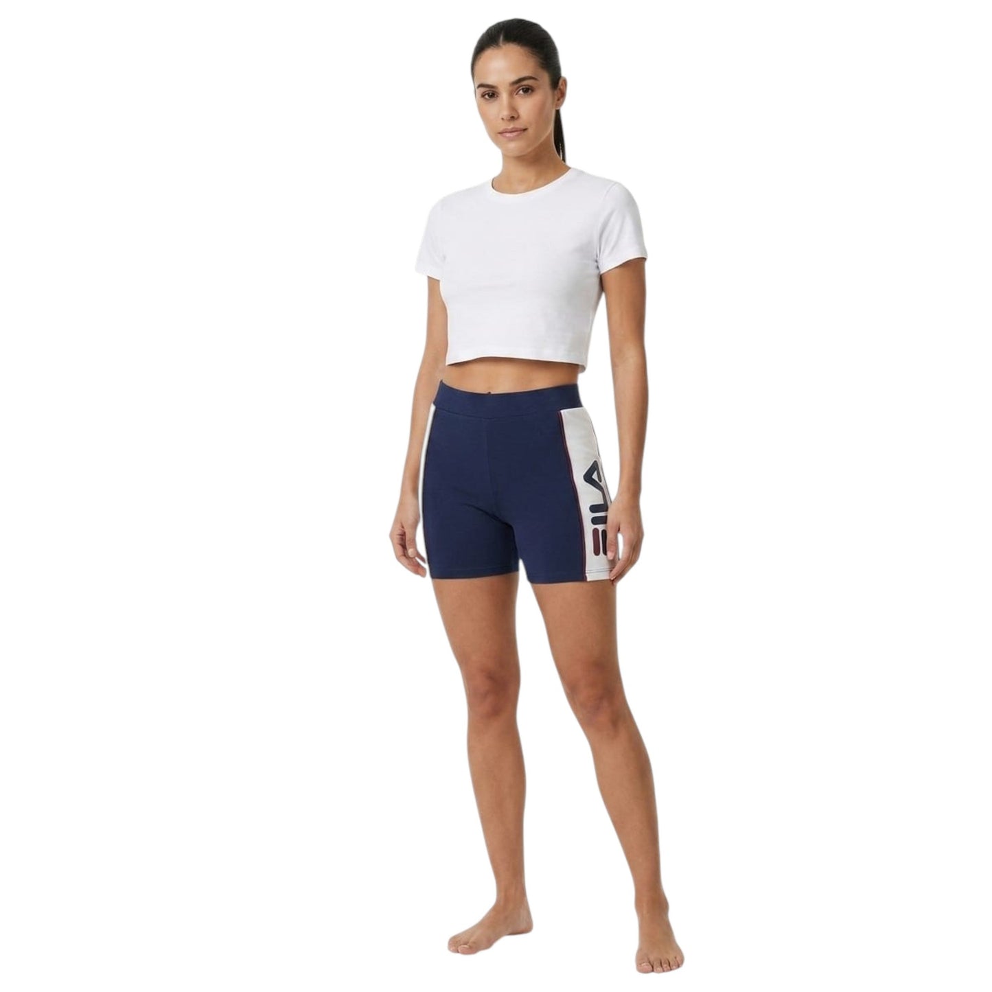 Women's Printed Sport Short,Navy