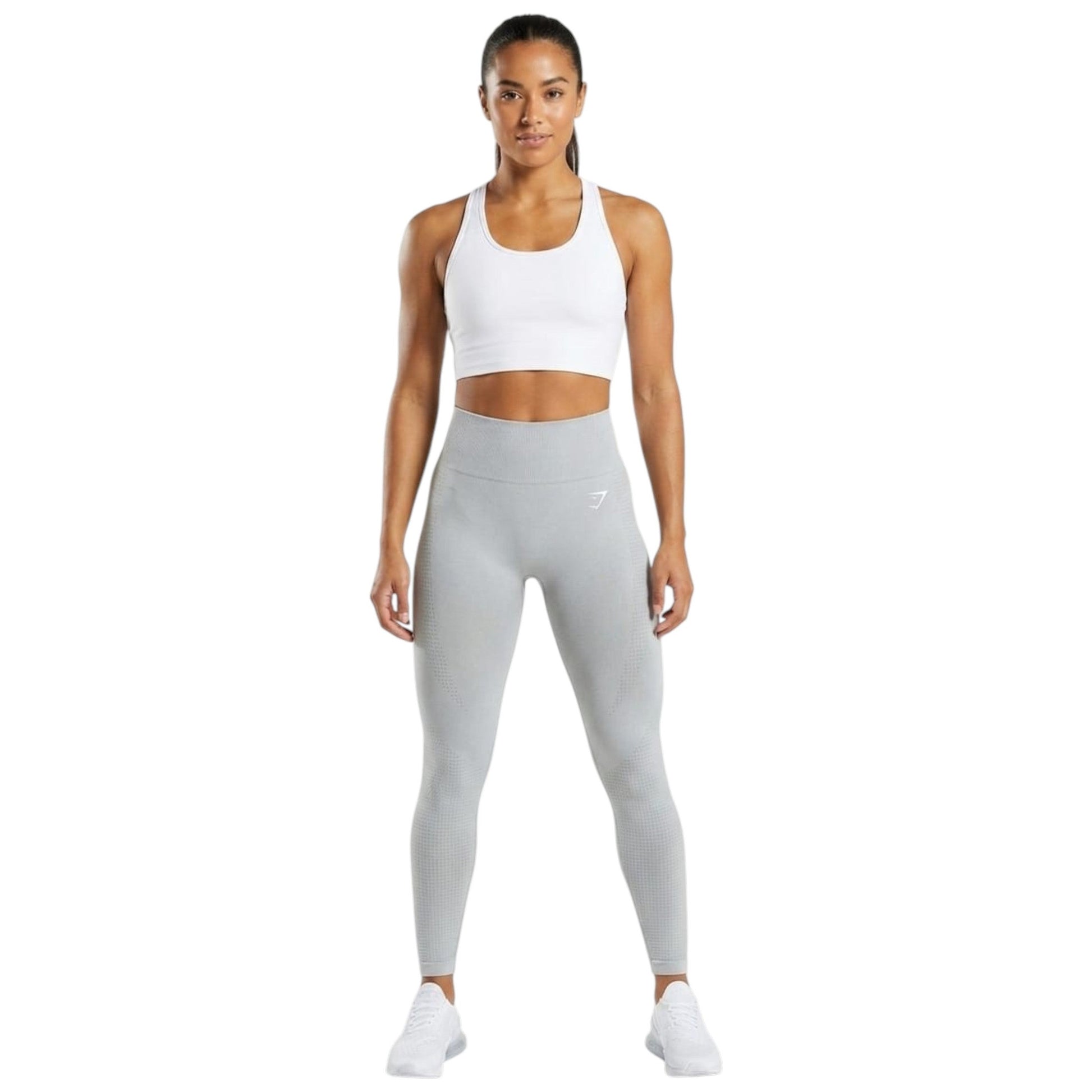 Women's Plain Solid Legging,Light Grey