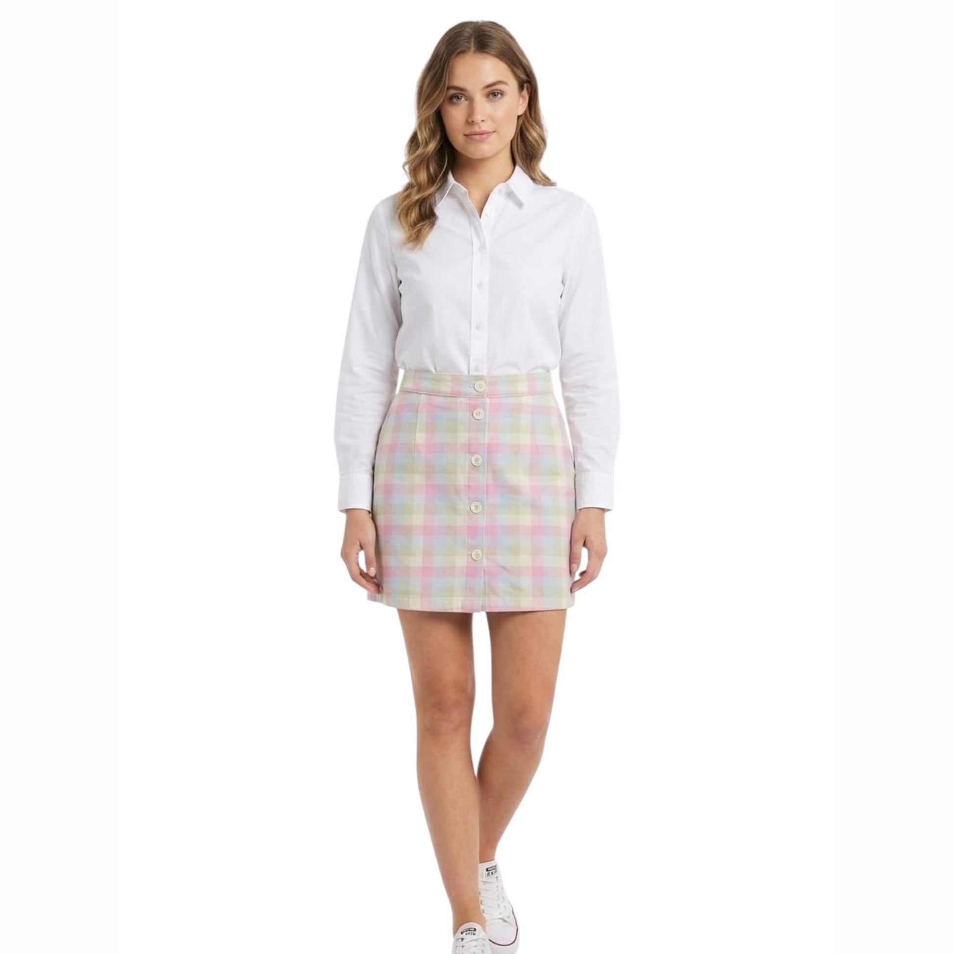Women's Plaid Skirt,Multi