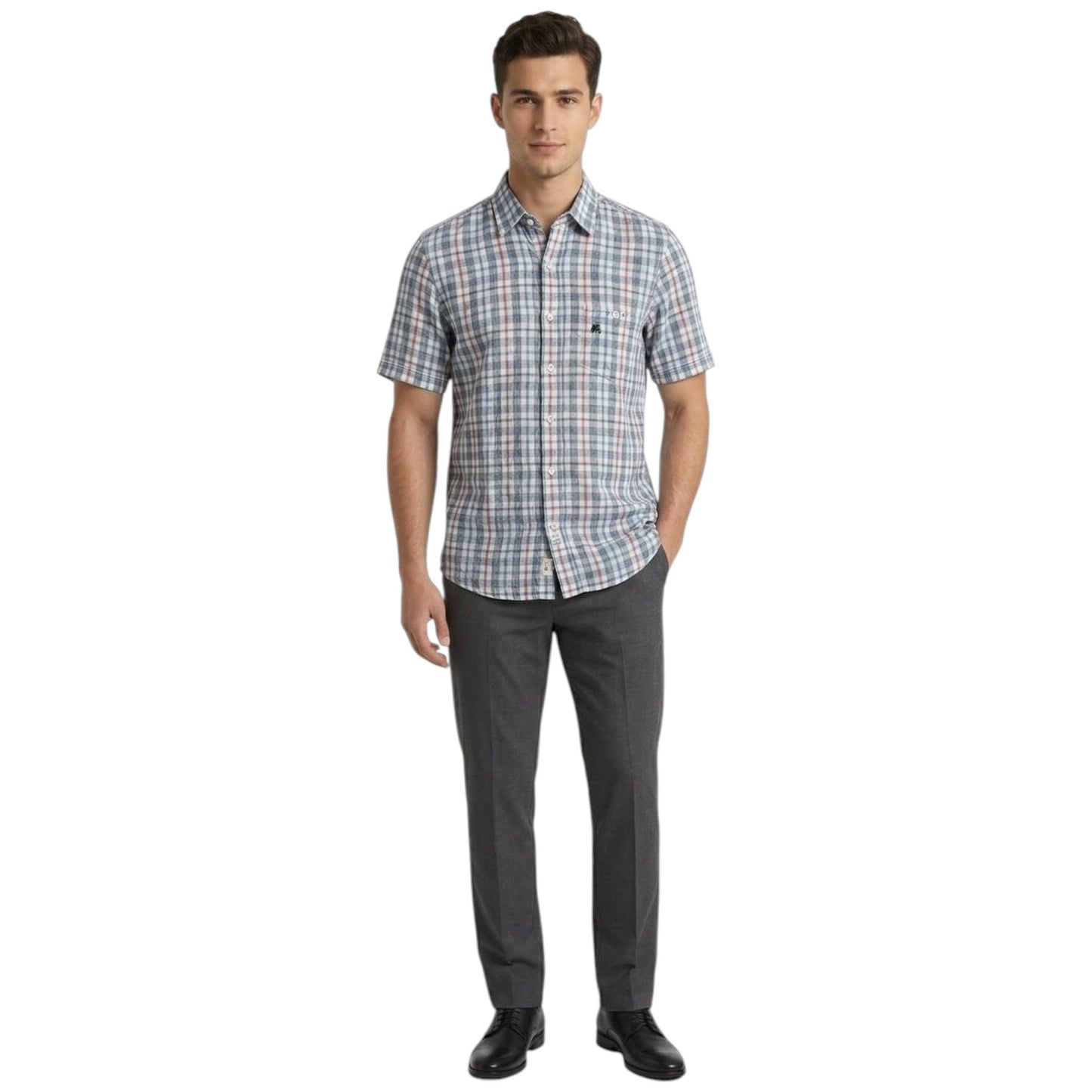 Men's Plaid Dress Shirt,Multi