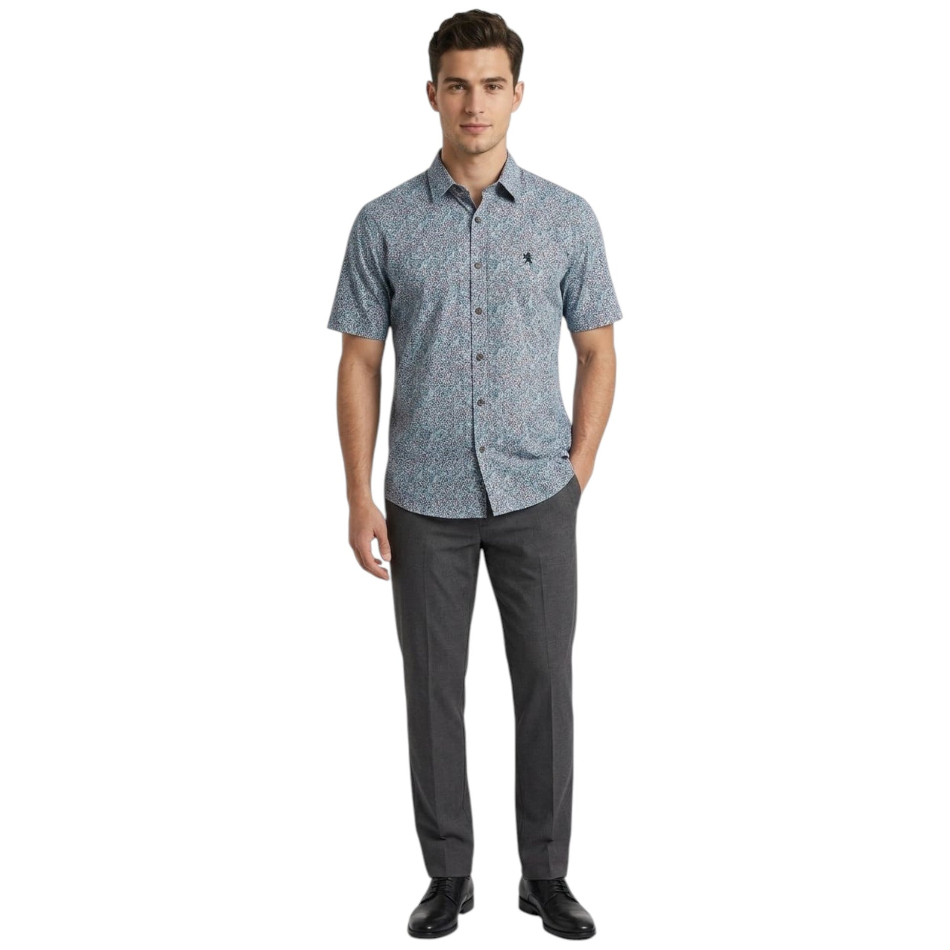 Men's Printed Dress Shirt,Multi