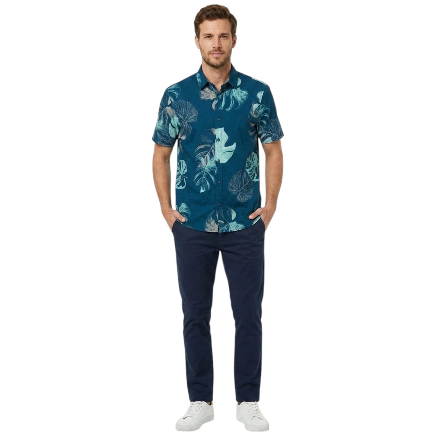 Men's Printed Dress Shirt,Multi