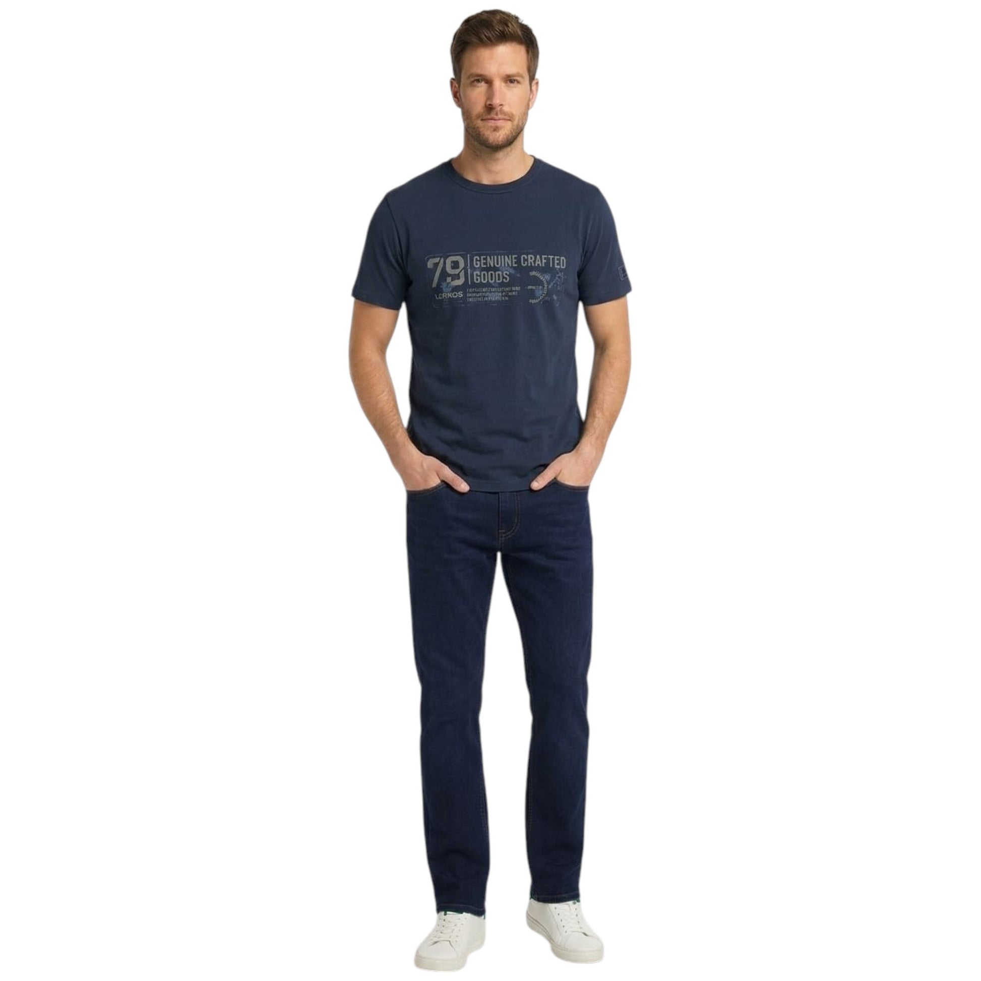 Men's Printed Top,Navy