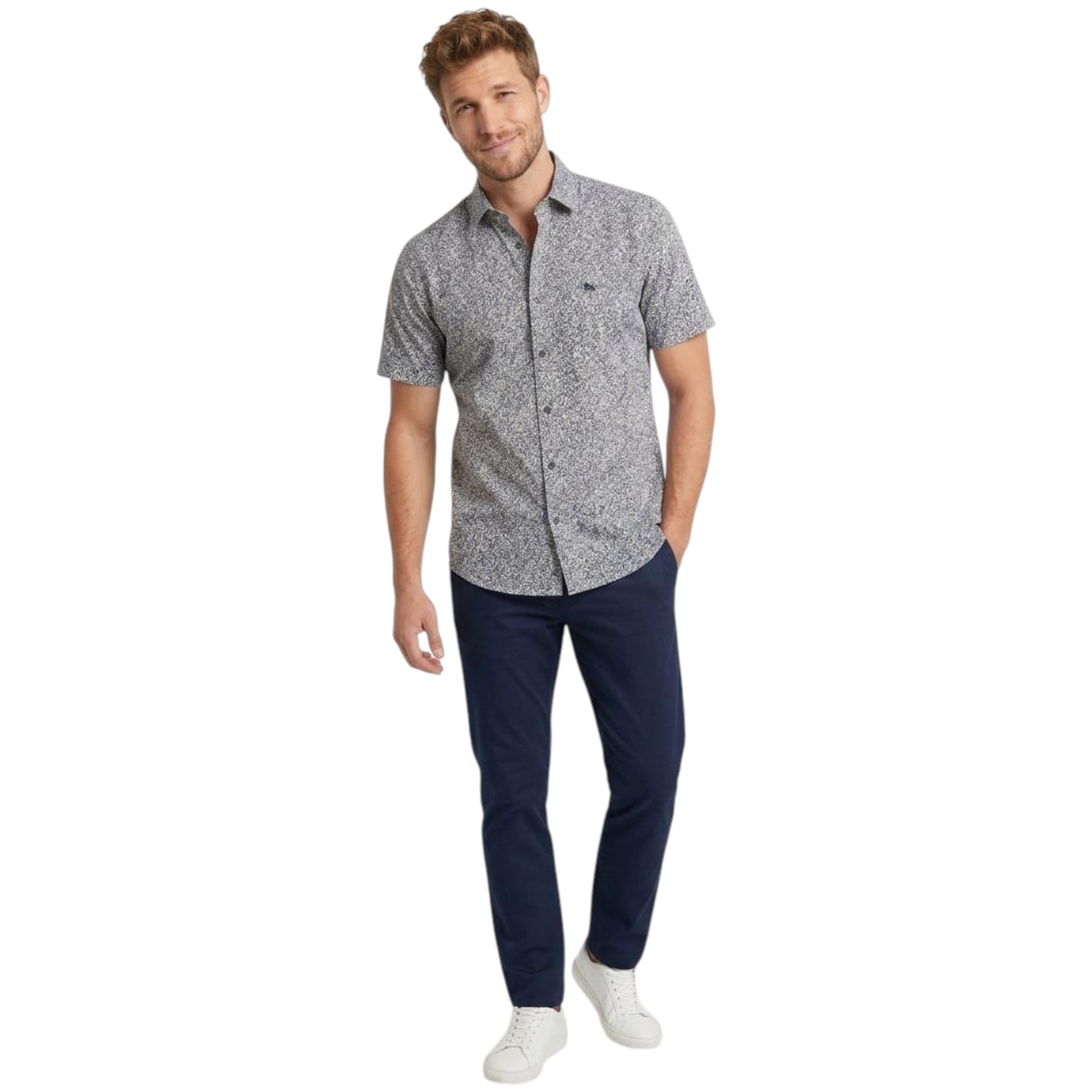 Men's Printed Dress Shirt,Multi