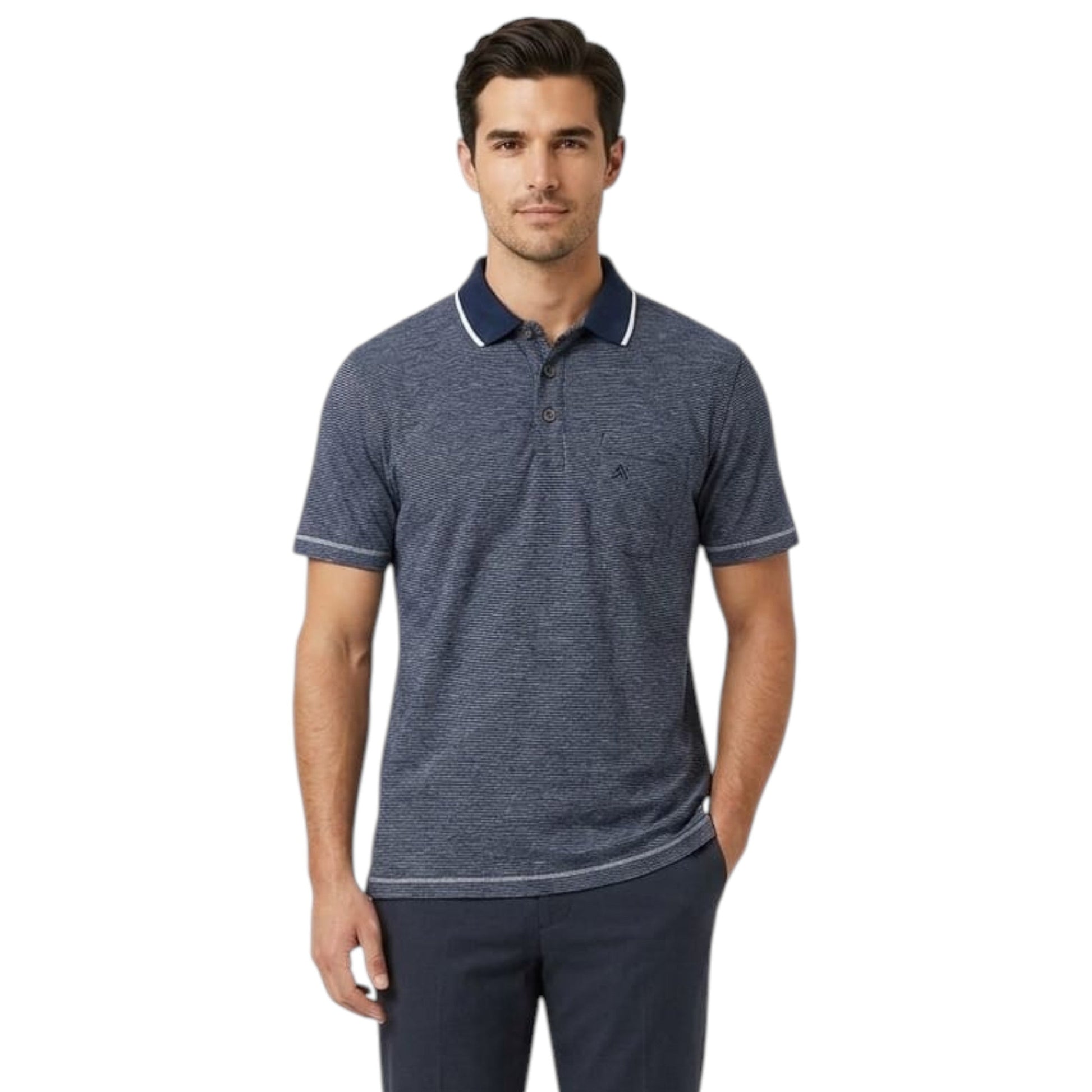 Men's Stripped Top,Navy