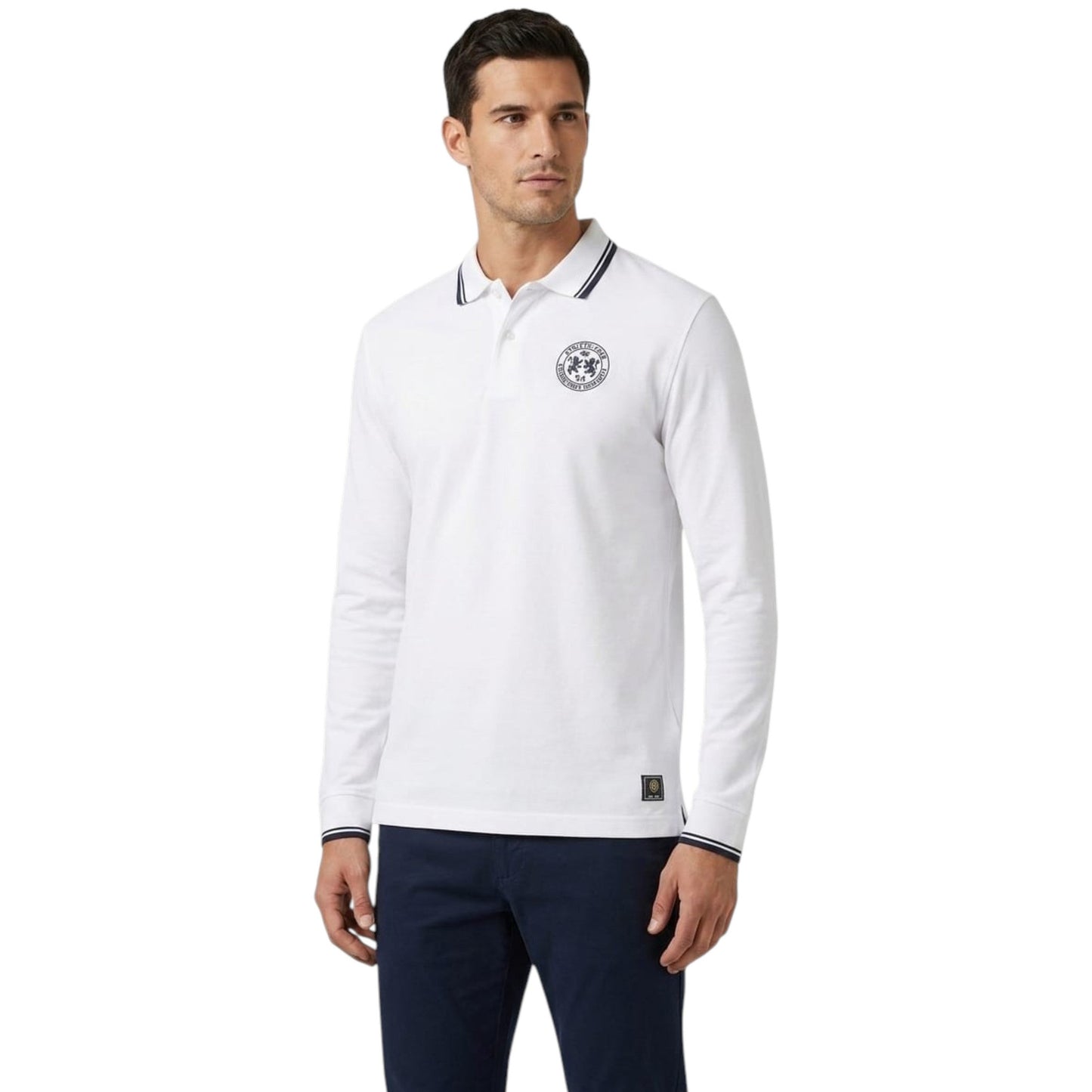Men's Colorblocked Top,White