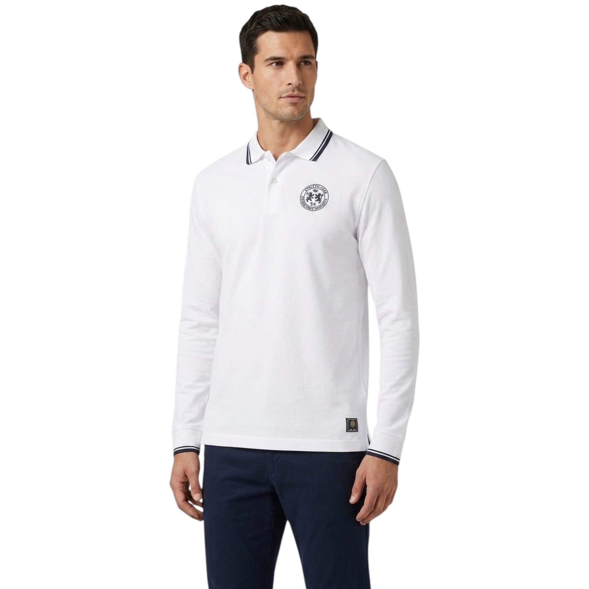 Men's Colorblocked Top,White