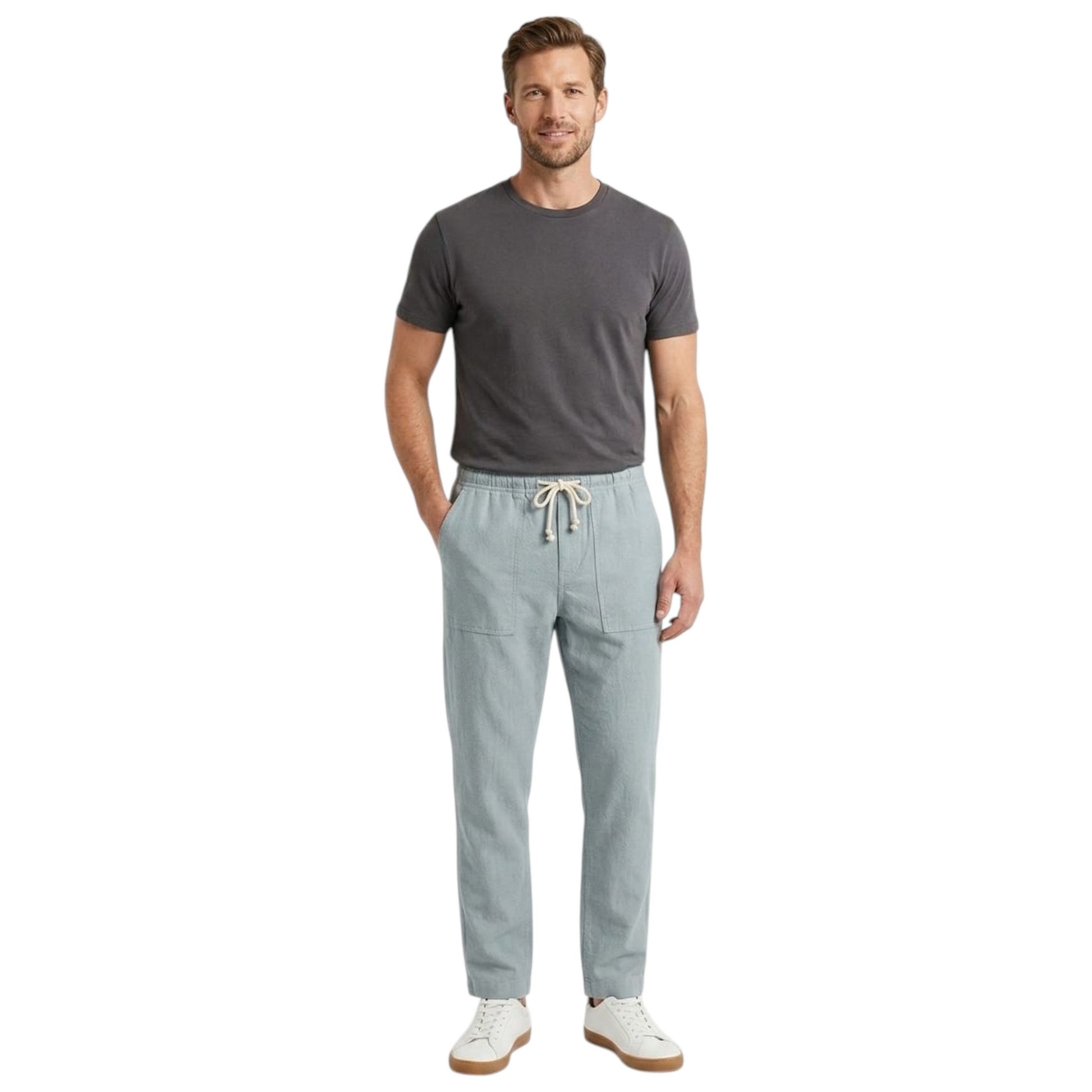 Men's Textured Pant,Grey Mint