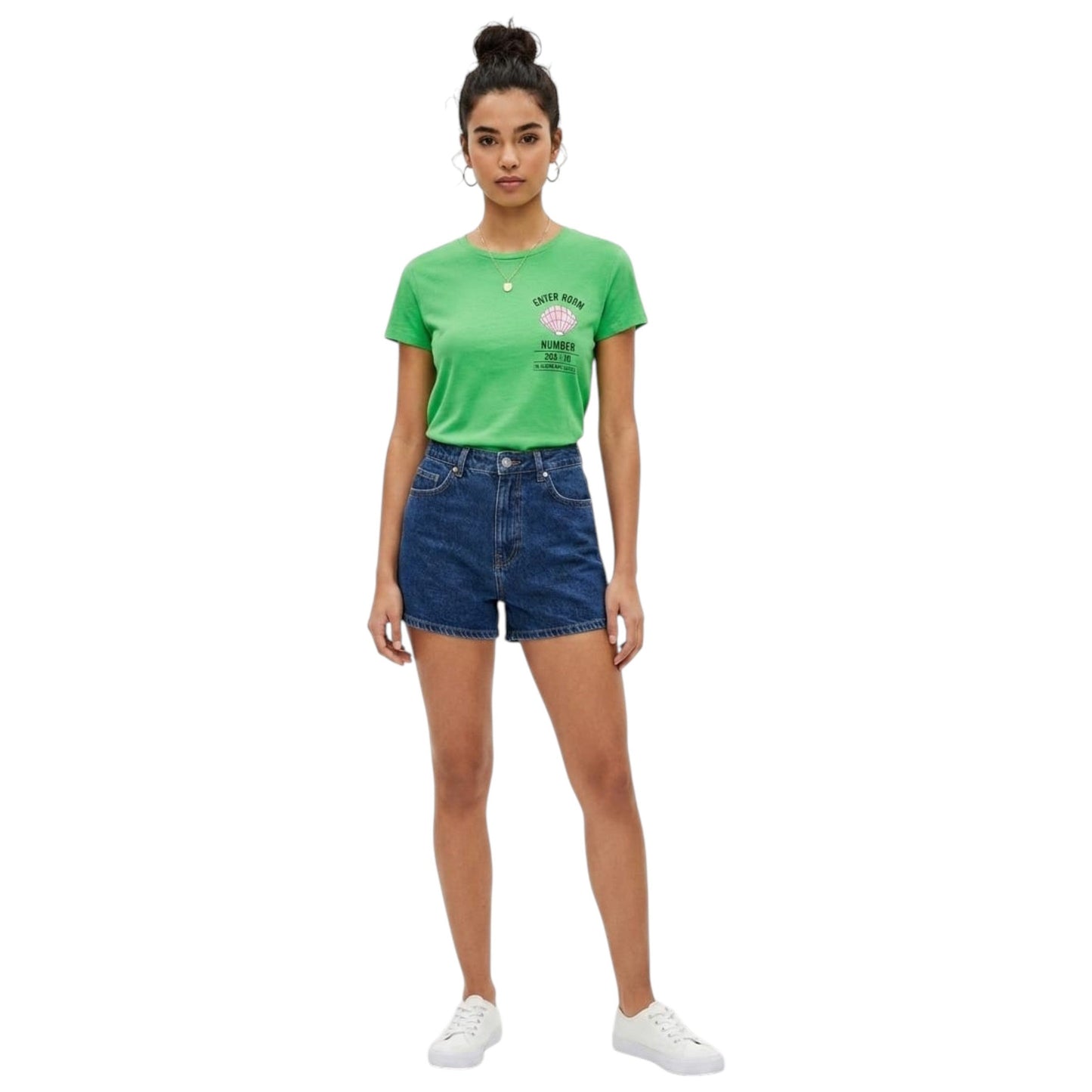 Women's Printed Top,Green
