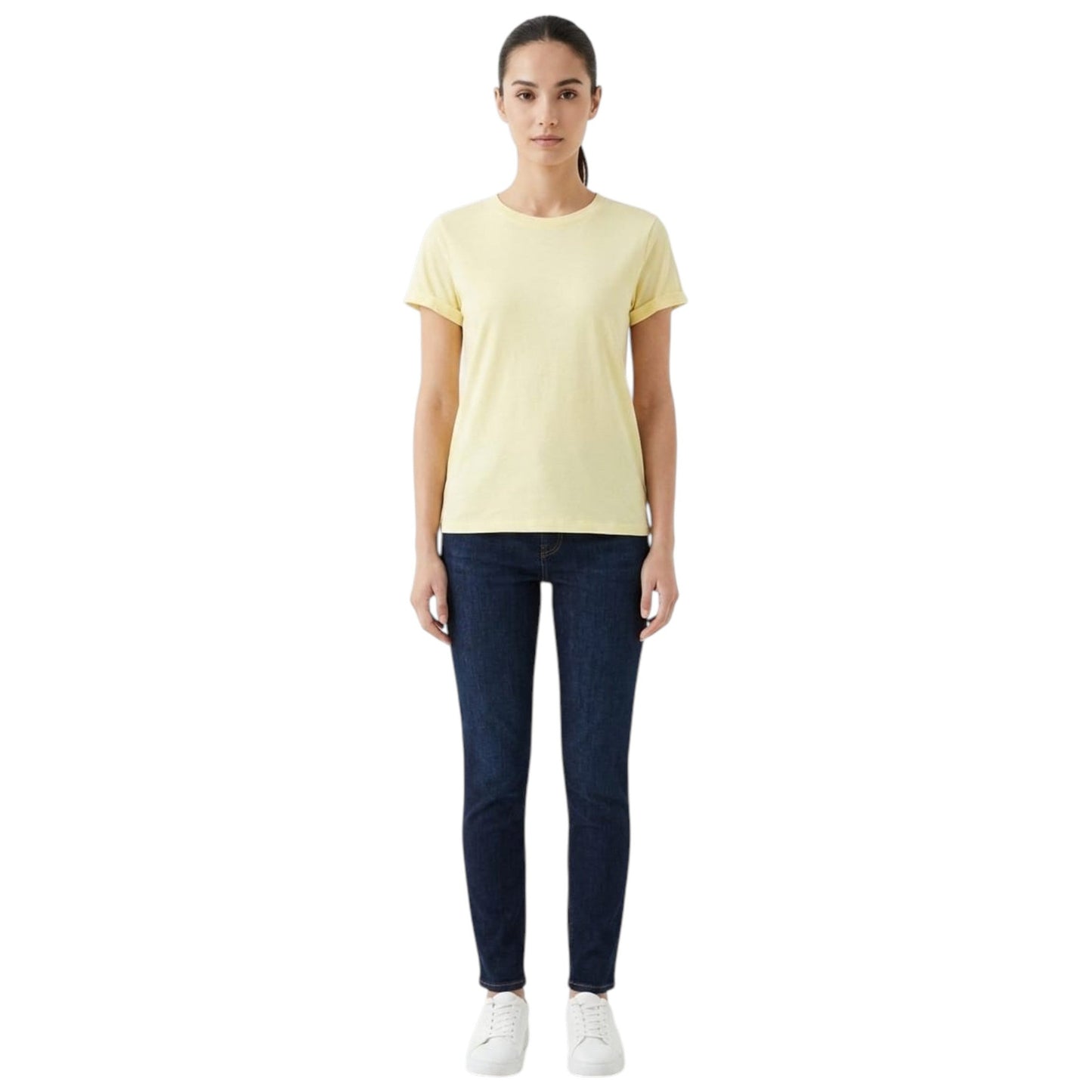 Women's Plain Top,Yellow