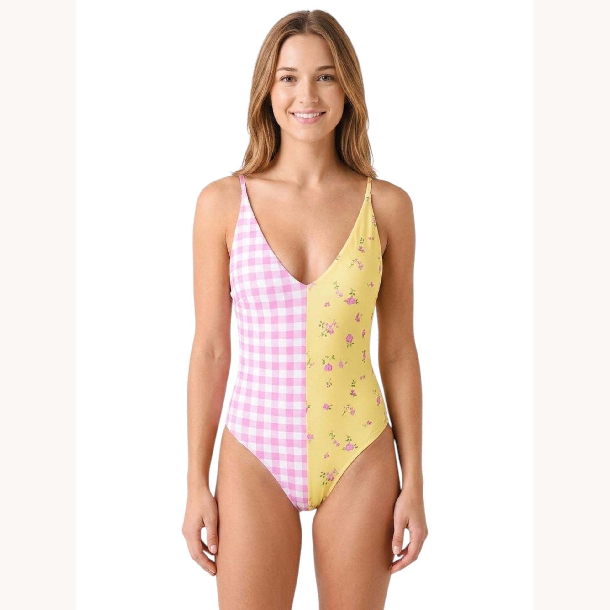 Women's Printed One Pieces Tankini Top,Multi