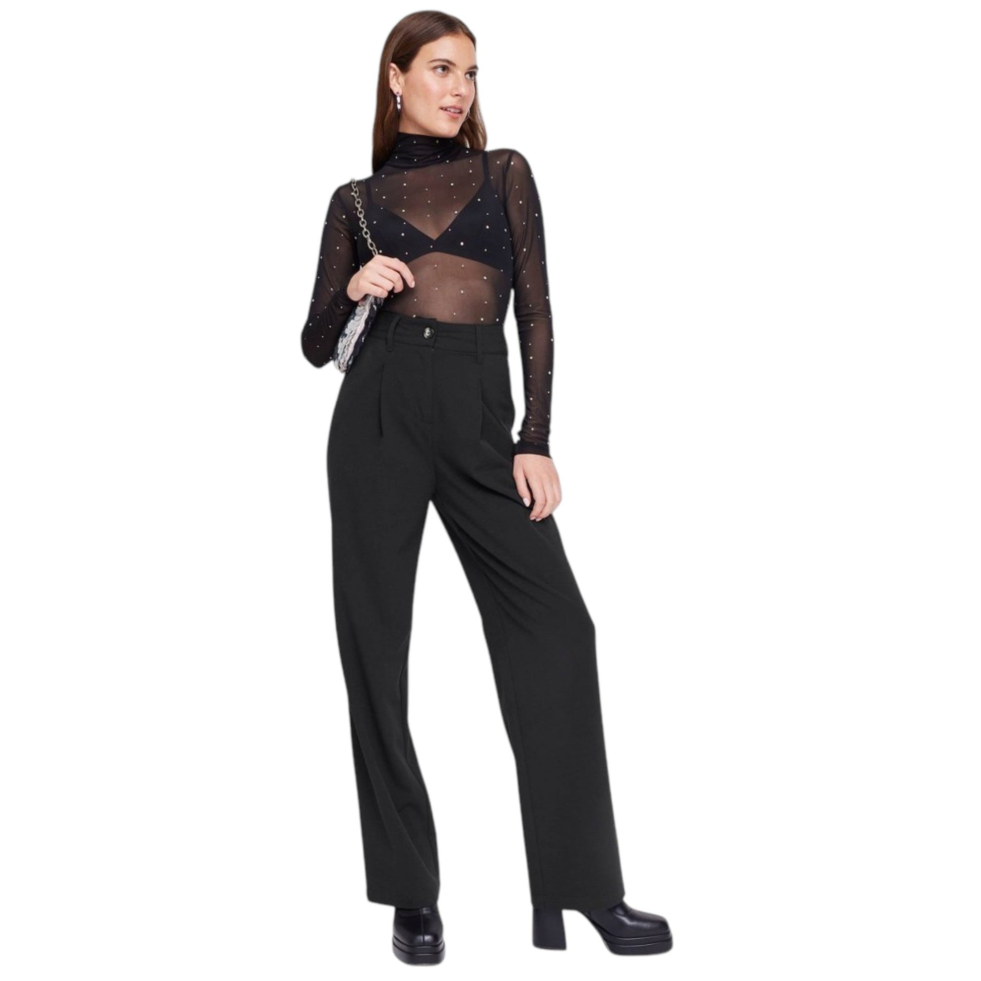 Women's Plain Pant,Black