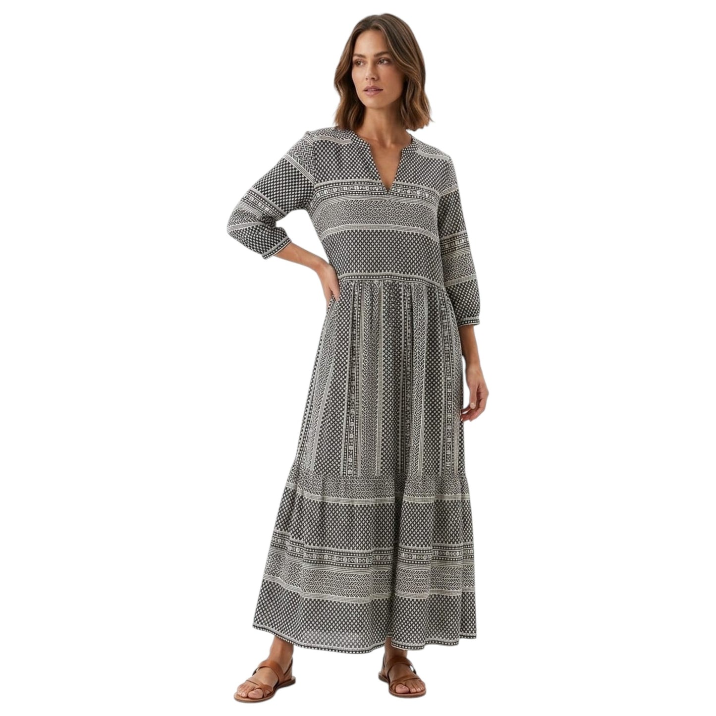 Women's Printed Dress,Multi