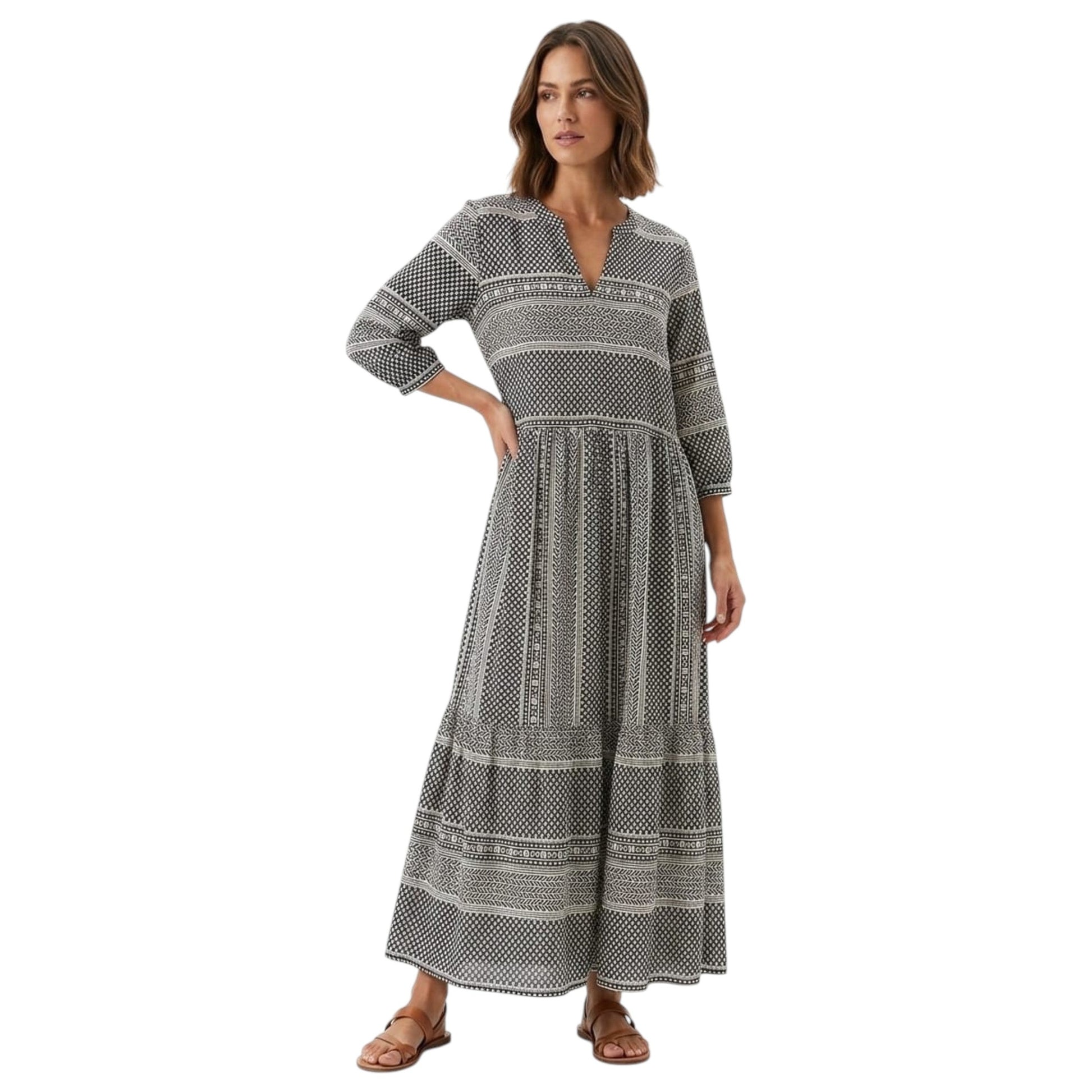 Women's Printed Dress,Multi
