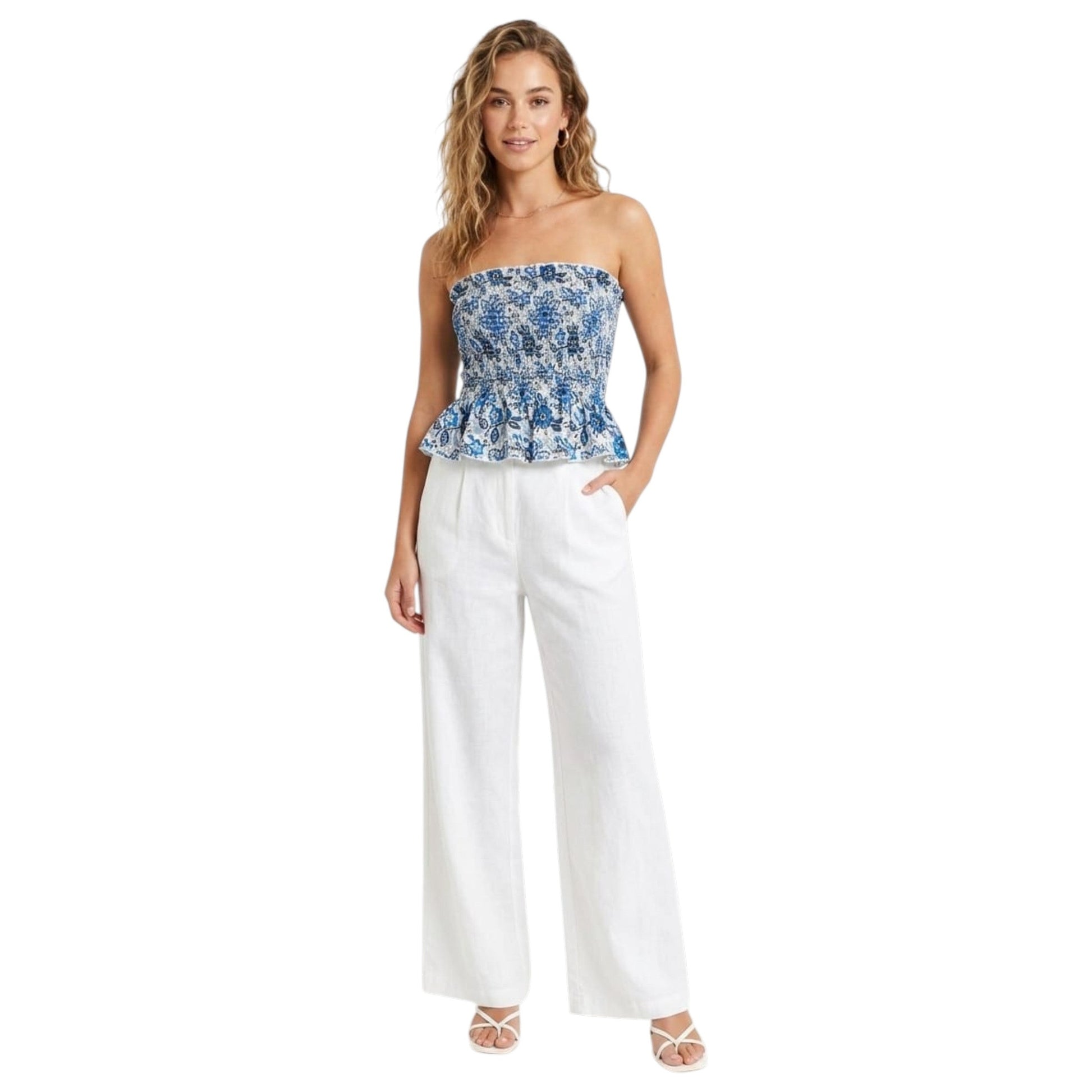 Women's Graphic Printed Off Shoulders Top,Multi