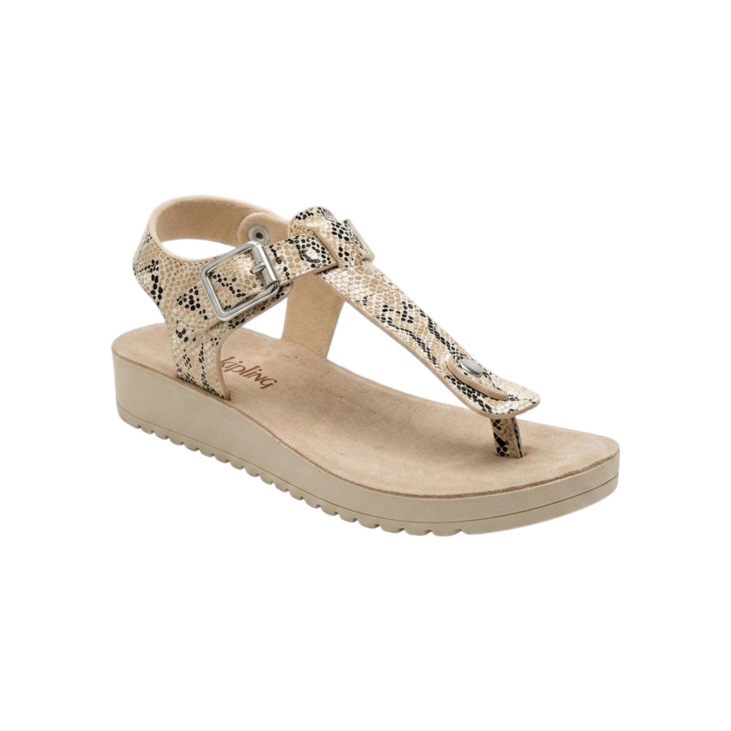 Kids Girl's Printed Sandals,Beige